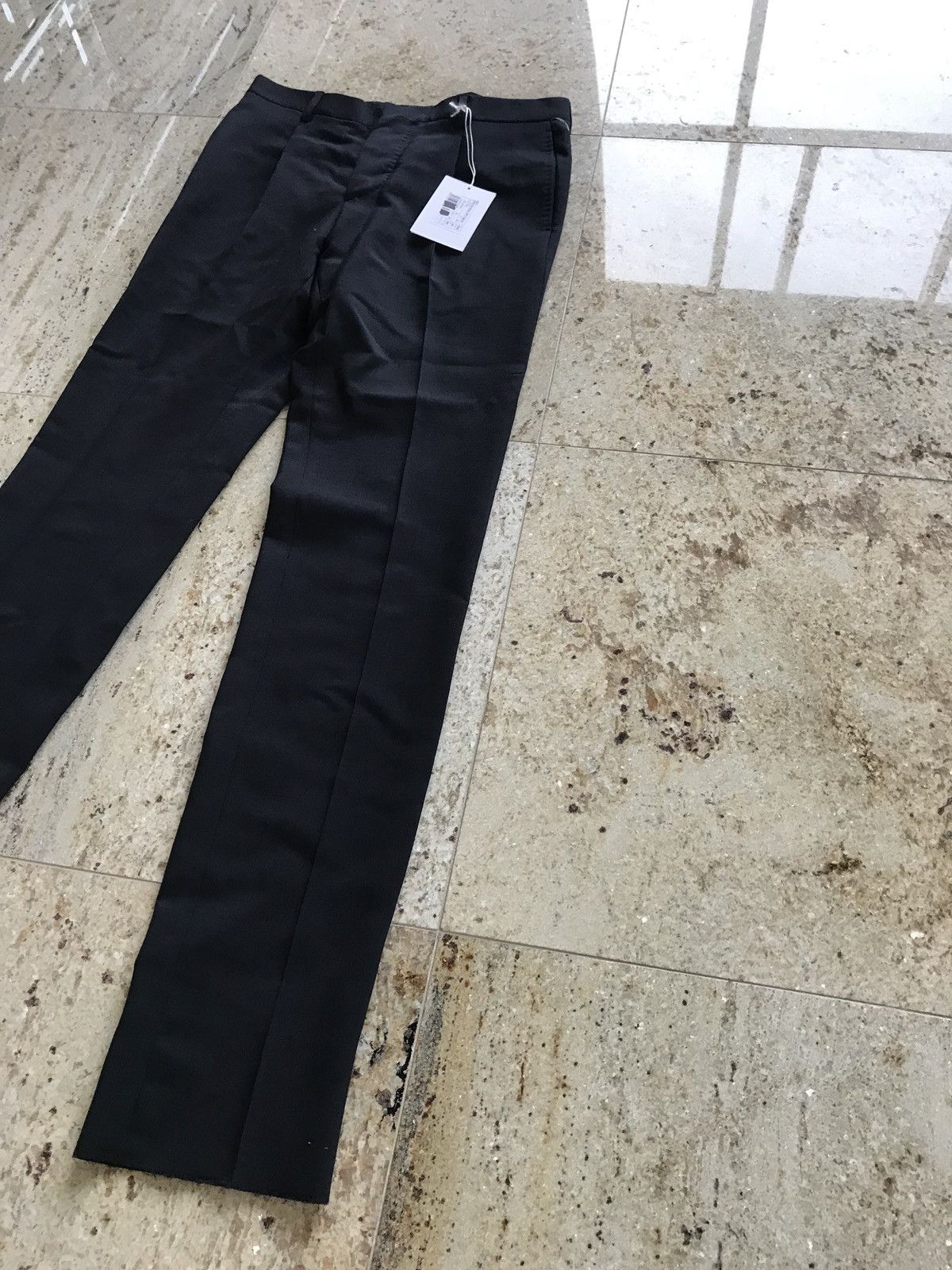 Valentino Dark Navy Wool & Mohair Slacks Size US 28 / EU 44 - 6 Thumbnail