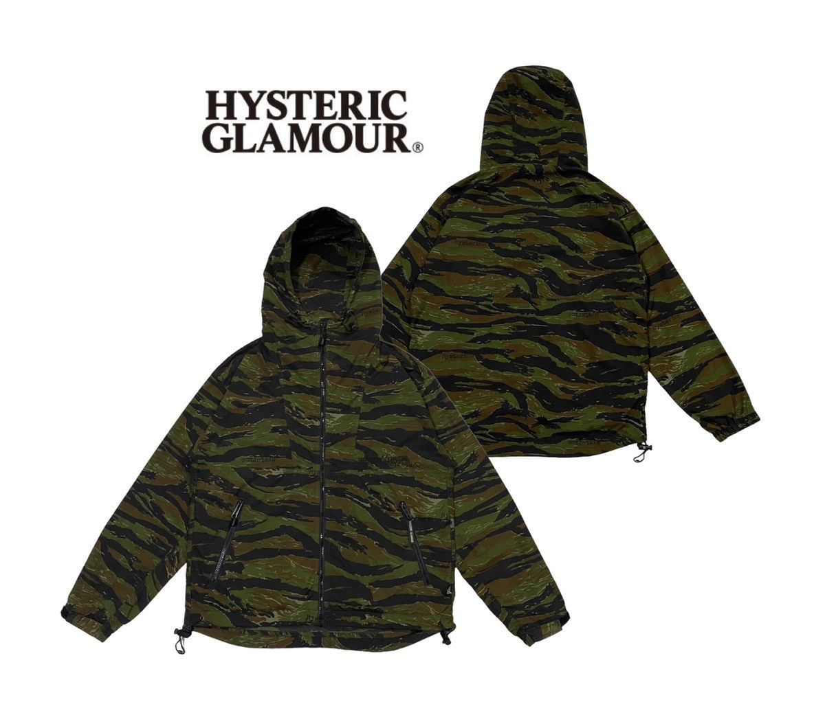 Hysteric Glamour Vintage 90s Hysteric Glamour tiger Stripes Light Jacket Size US S / EU 44-46 / 1 - 1 Thumbnail