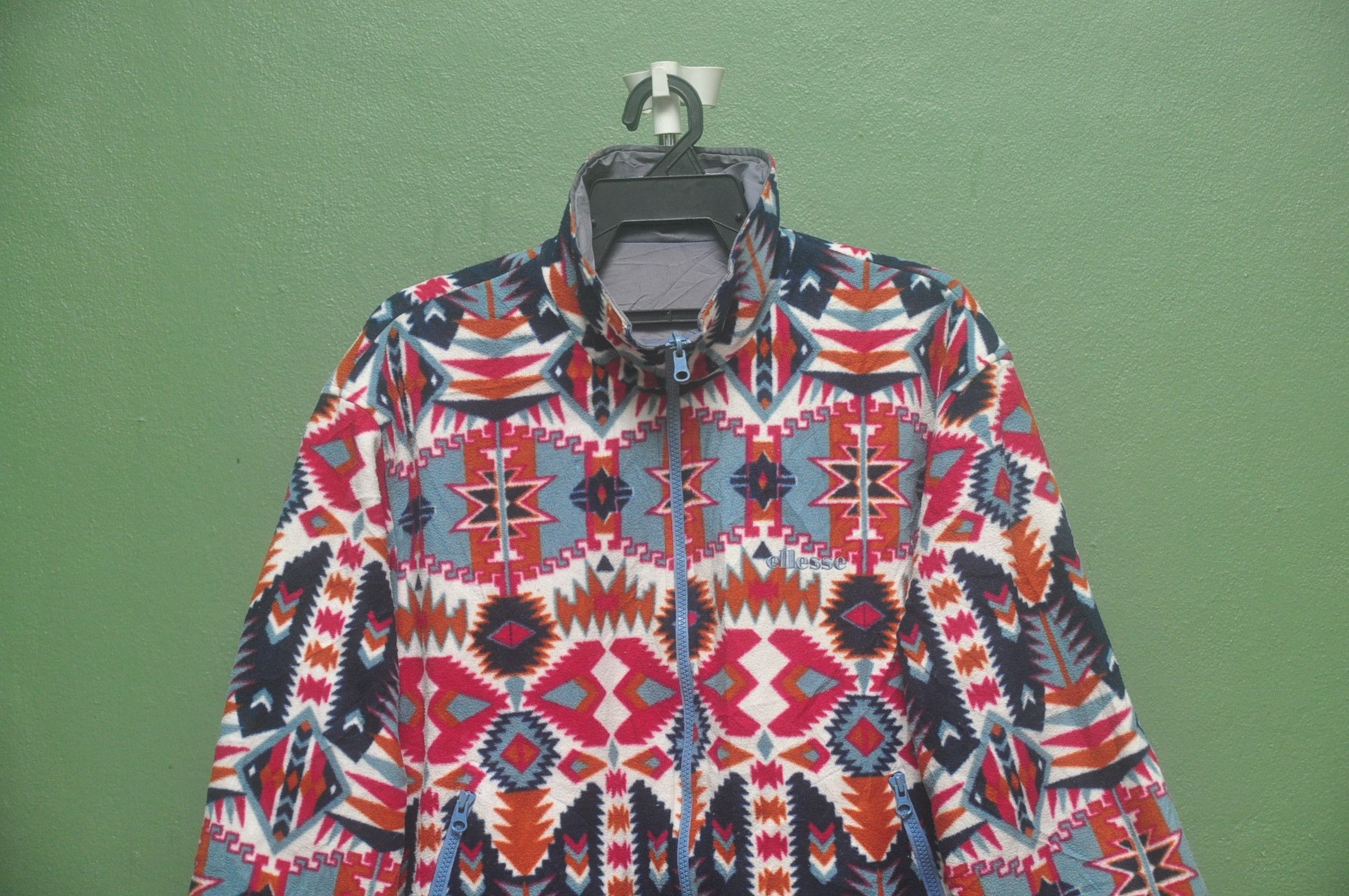 Ellesse VERY RARE 90s ELLESSE MULTICOLOURED JACKET Size US L / EU 52-54 / 3 - 3 Thumbnail