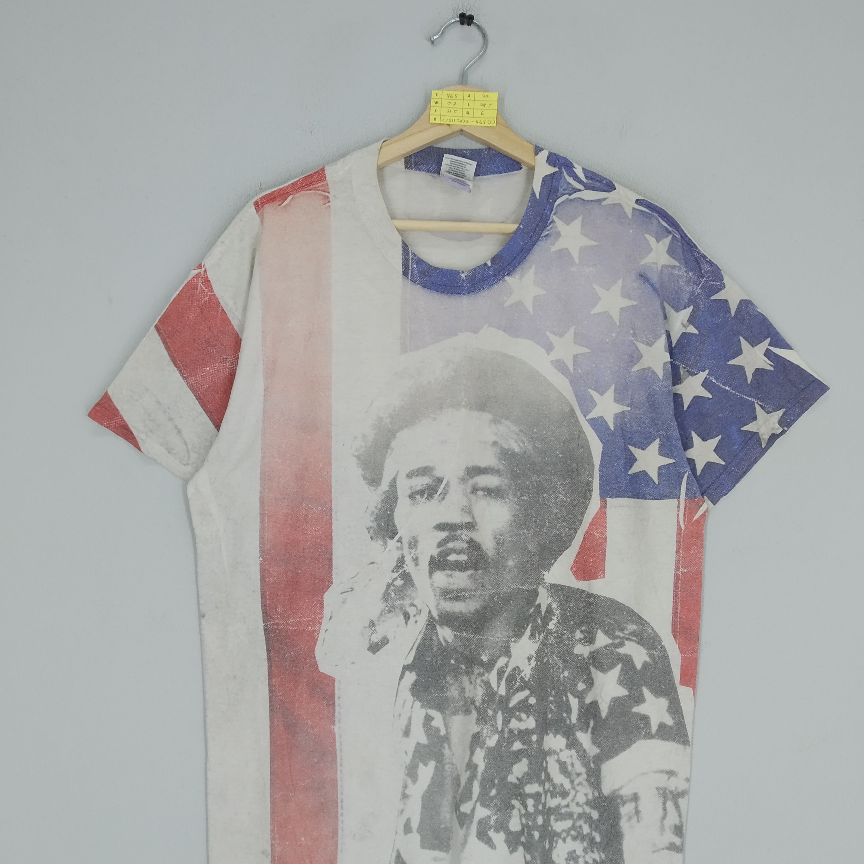 Jimi Hendrix Vintage Y2K Jimi Hendrix American Guitarist Rock Music Size US L / EU 52-54 / 3 - 3 Thumbnail