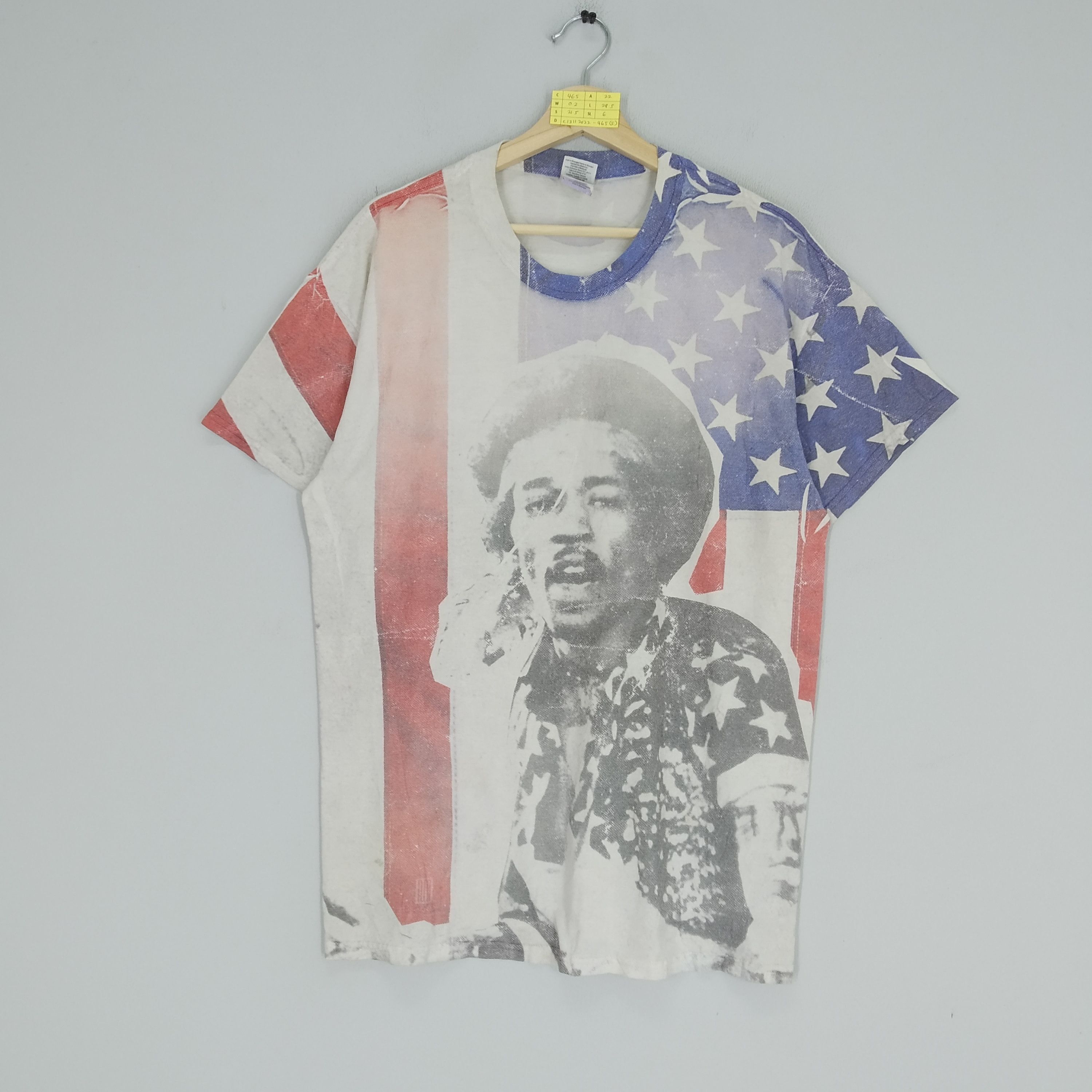 Jimi Hendrix Vintage Y2K Jimi Hendrix American Guitarist Rock Music Size US L / EU 52-54 / 3 - 1 Thumbnail