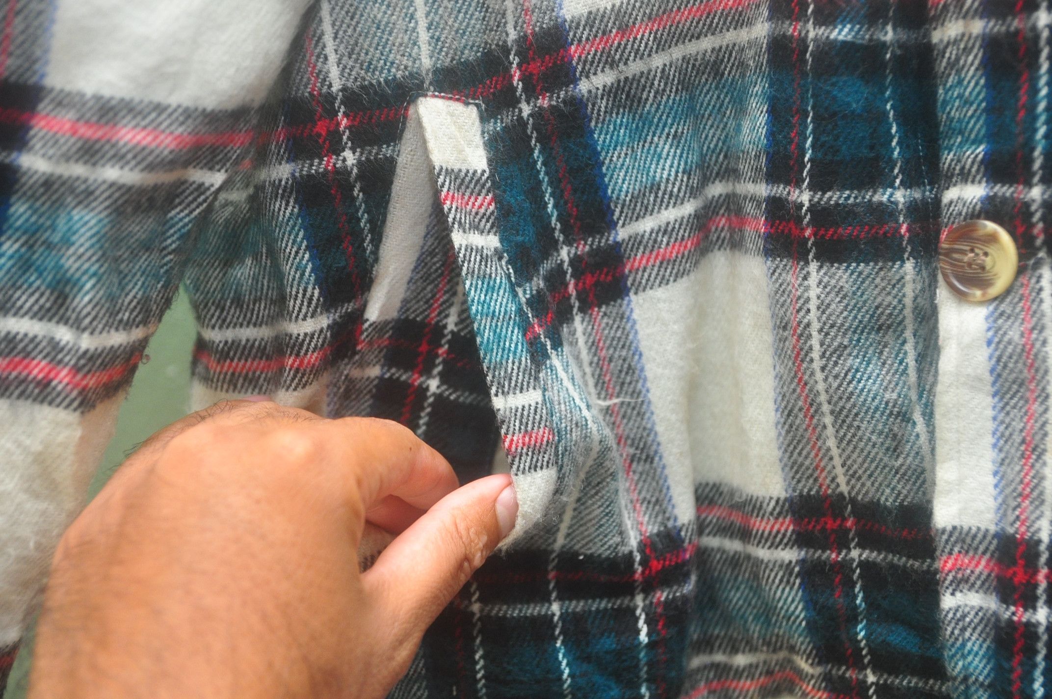 Japanese Brand Vintage Flannel Wool Long Sleeve Travis Scott Fashion Style Size US L / EU 52-54 / 3 - 6 Thumbnail