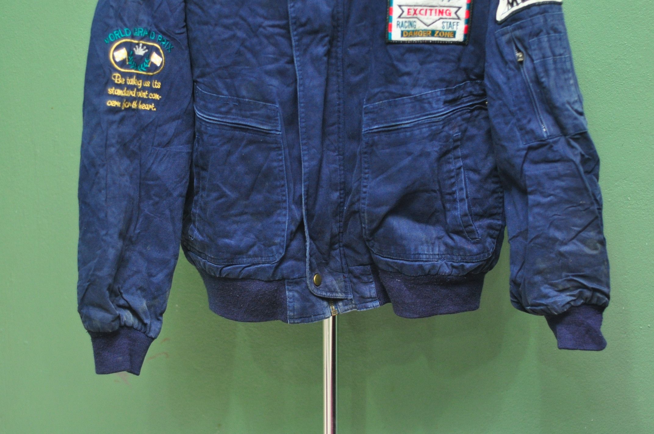 Japanese Brand Vintage Pole Position Checkerflag Trvis Scott Fashion Style Size US L / EU 52-54 / 3 - 4 Thumbnail