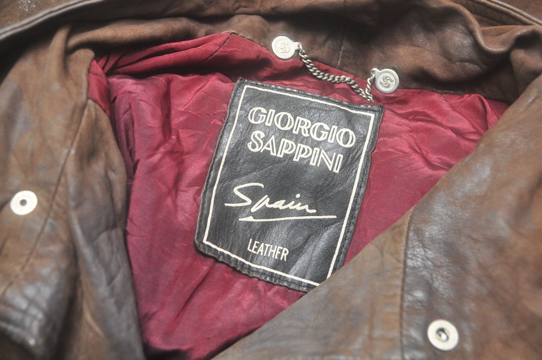 Japanese Brand Vintage Giorgio Sappini Leather Spain Made In Spain Jacket Size US XL / EU 56 / 4 - 6 Thumbnail