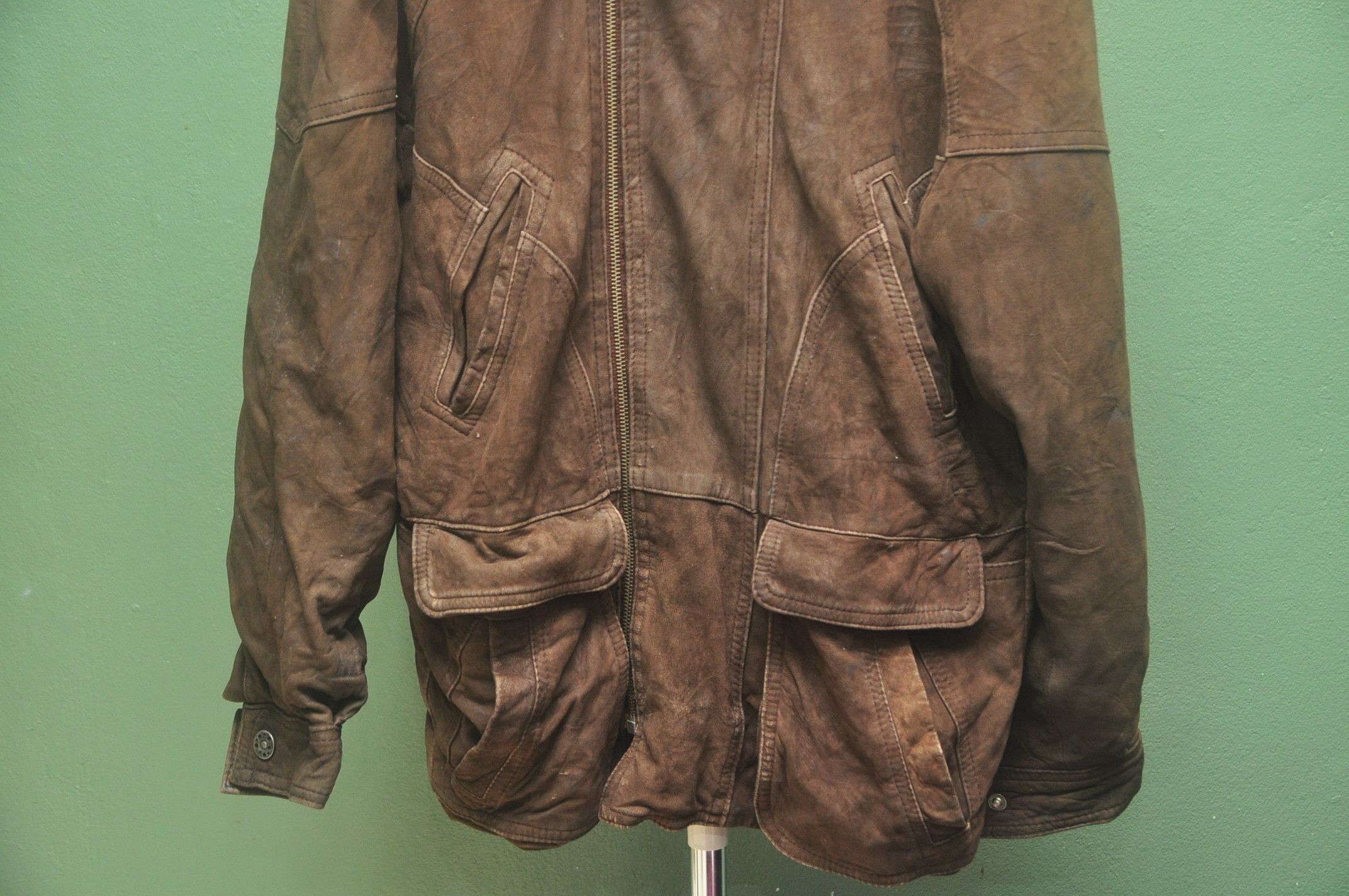 Japanese Brand Vintage Giorgio Sappini Leather Spain Made In Spain Jacket Size US XL / EU 56 / 4 - 3 Thumbnail