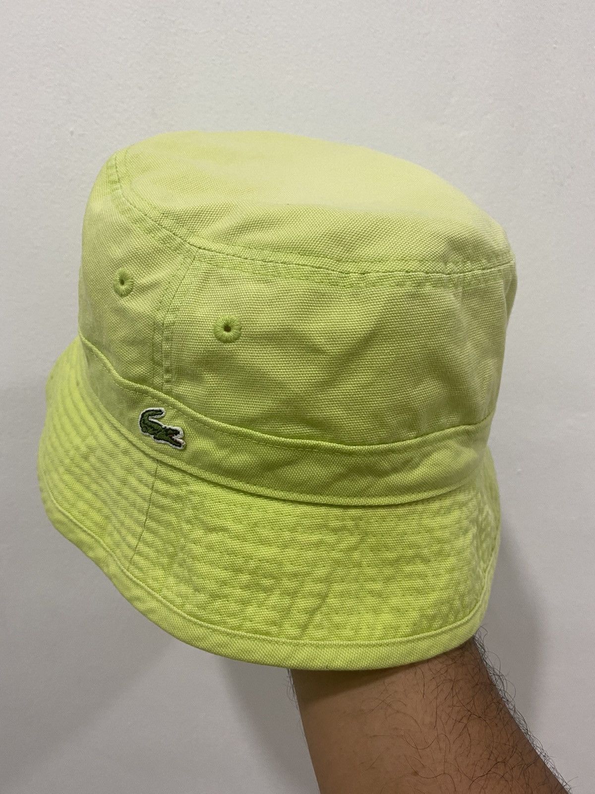 Lacoste × Vintage 🔥Vintage🔥 Neon Lacoste Bucket Hat Size ONE SIZE - 2 Thumbnail