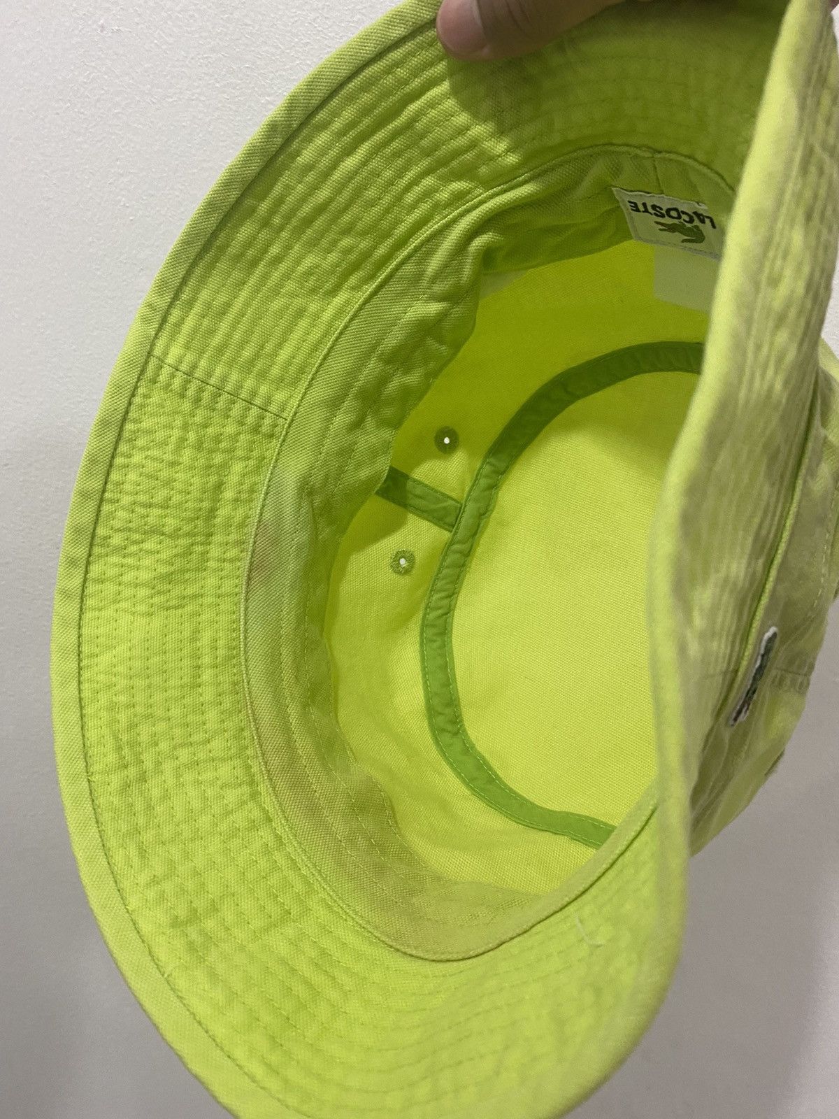 Lacoste × Vintage 🔥Vintage🔥 Neon Lacoste Bucket Hat Size ONE SIZE - 6 Thumbnail