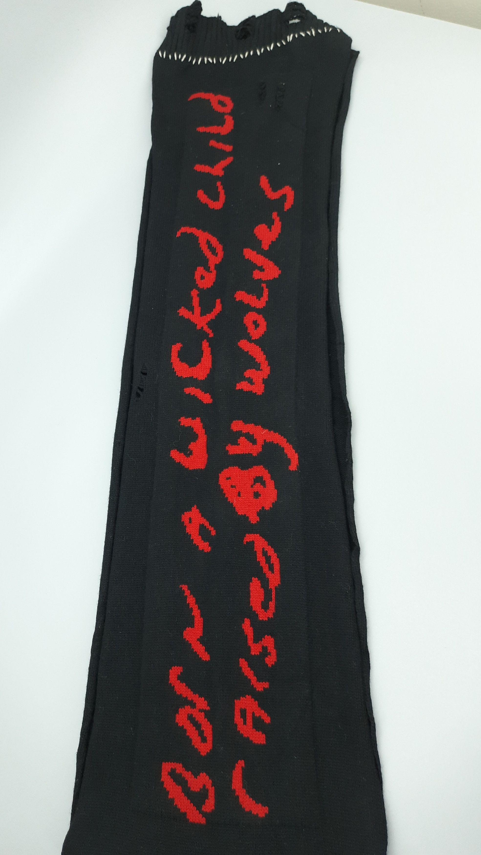 Japanese Brand AMBUSH Distressed Design Scarf / Muffler / Neckwear - MFB16 Size ONE SIZE - 5 Thumbnail