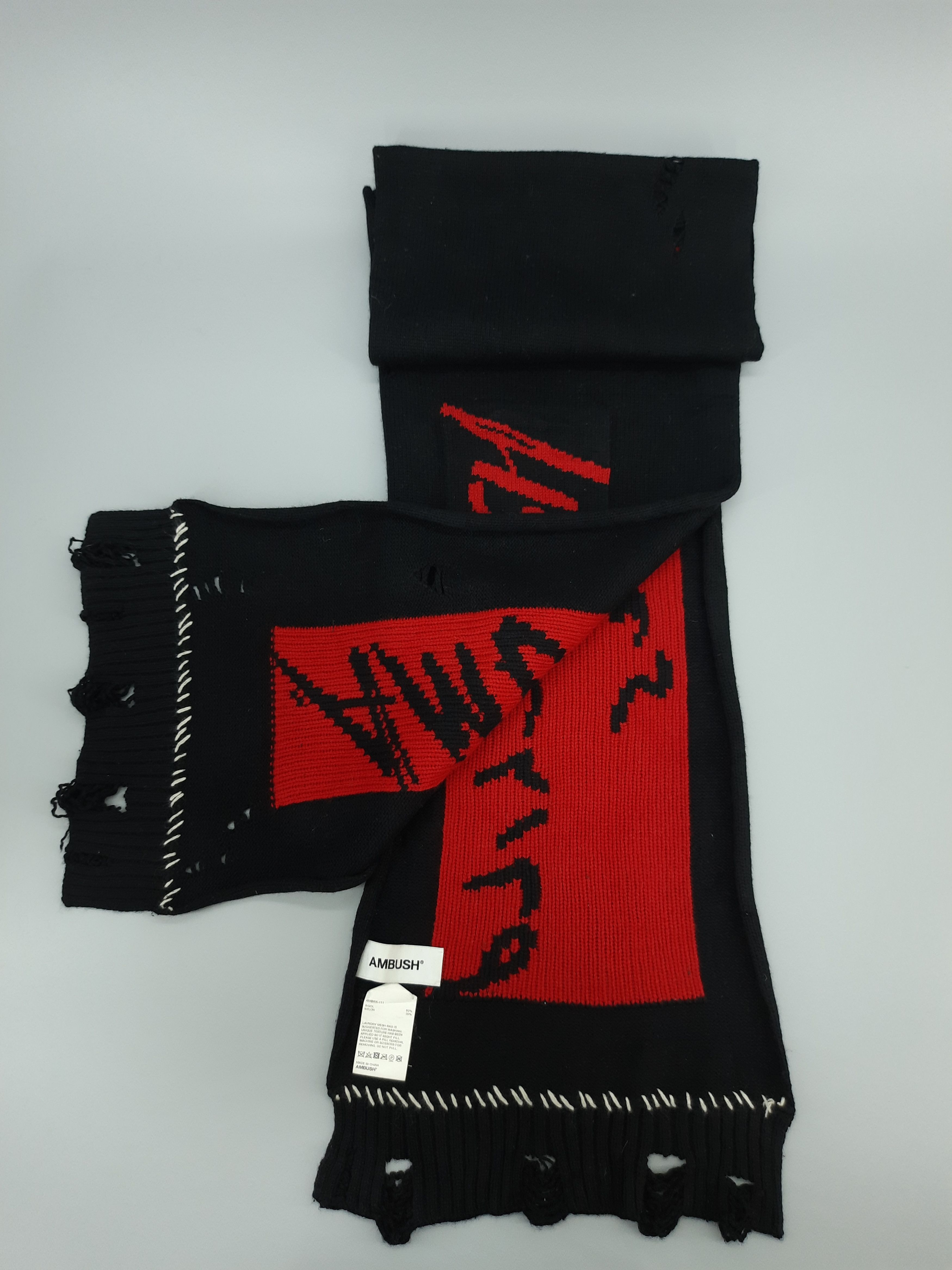 Japanese Brand AMBUSH Distressed Design Scarf / Muffler / Neckwear - MFB16 Size ONE SIZE - 6 Thumbnail