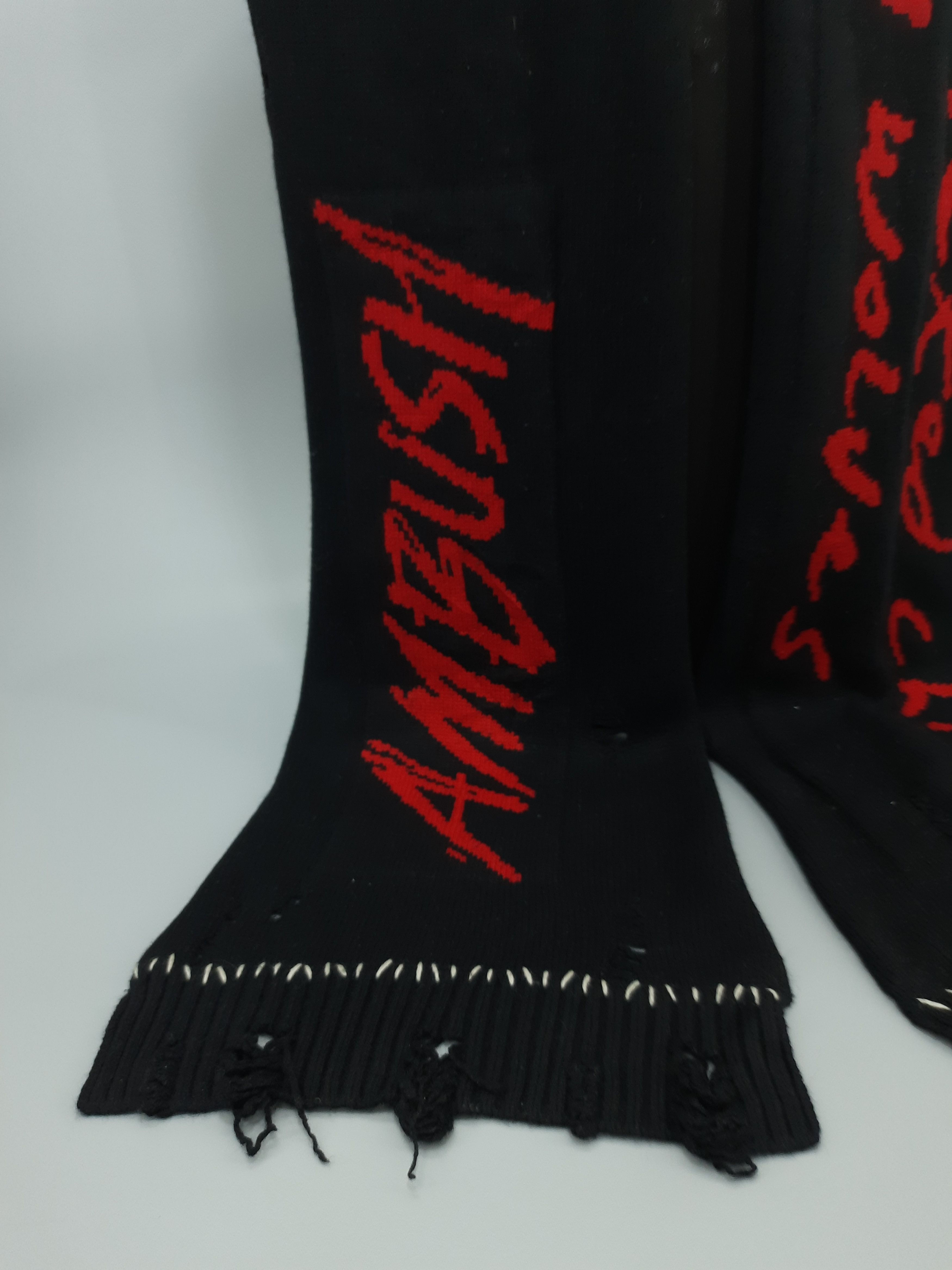 Japanese Brand AMBUSH Distressed Design Scarf / Muffler / Neckwear - MFB16 Size ONE SIZE - 13 Thumbnail