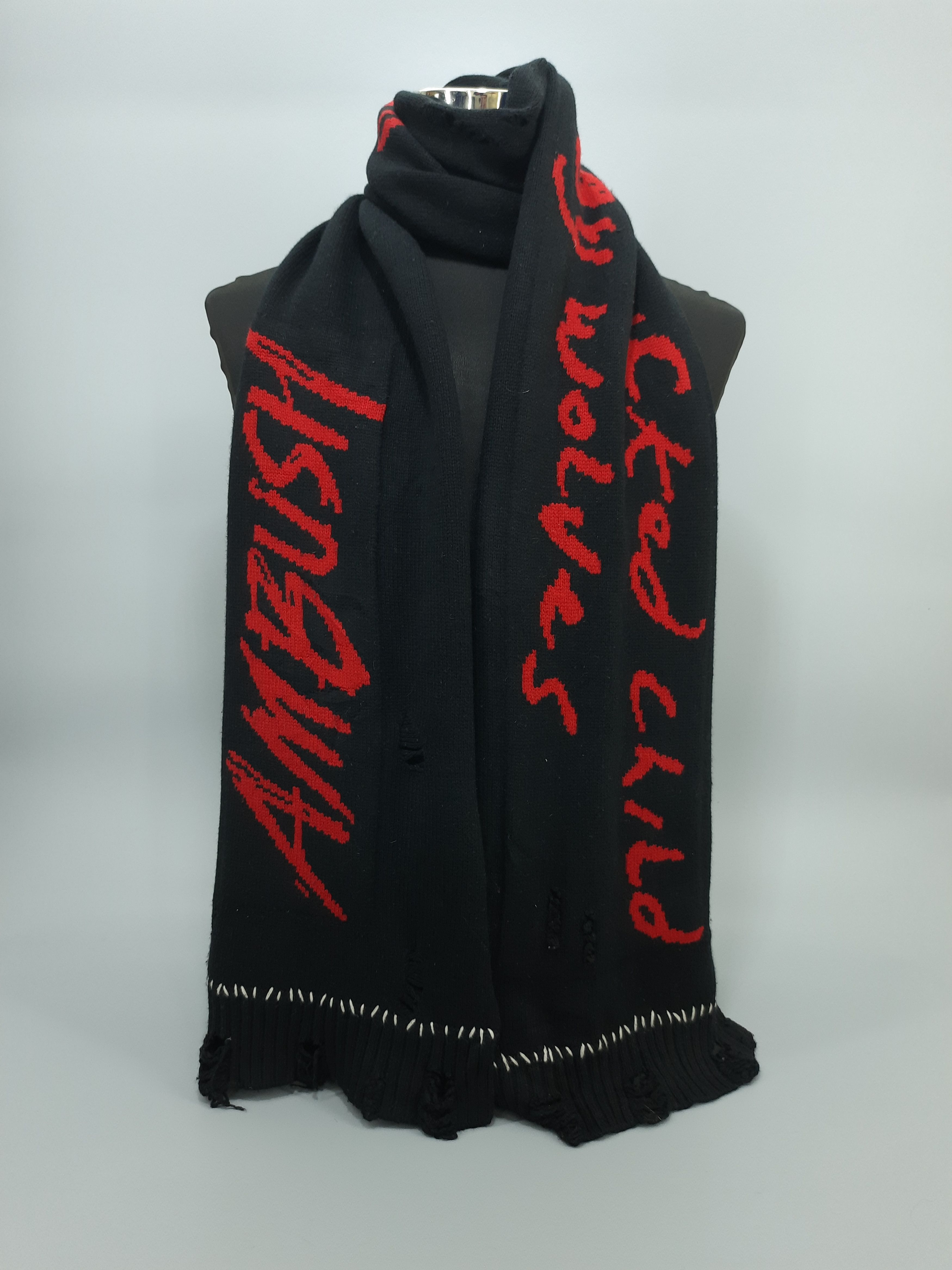 Japanese Brand AMBUSH Distressed Design Scarf / Muffler / Neckwear - MFB16 Size ONE SIZE - 2 Thumbnail