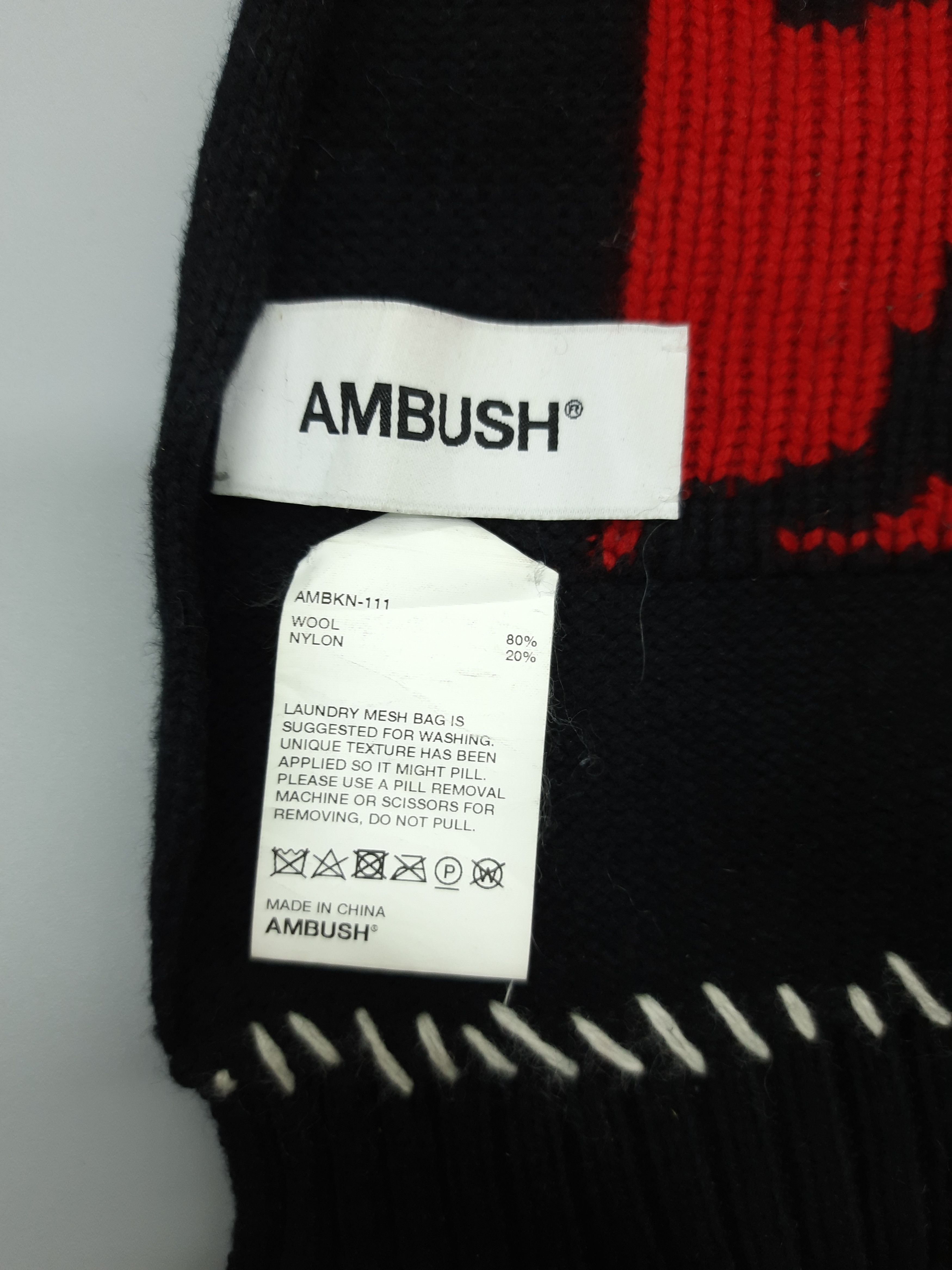 Japanese Brand AMBUSH Distressed Design Scarf / Muffler / Neckwear - MFB16 Size ONE SIZE - 14 Thumbnail