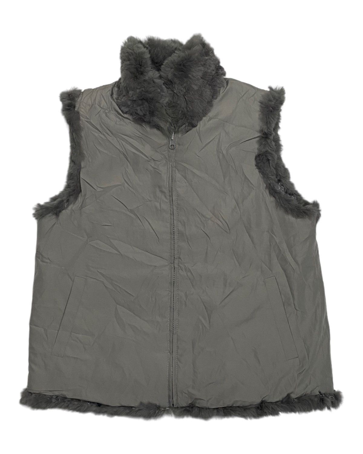 If Six Was Nine 🔥JAPANESE AVANT GARDE SAGA FOX FUR SLEEVELESS VEST JACKET Size US S / EU 44-46 / 1 - 7 Thumbnail