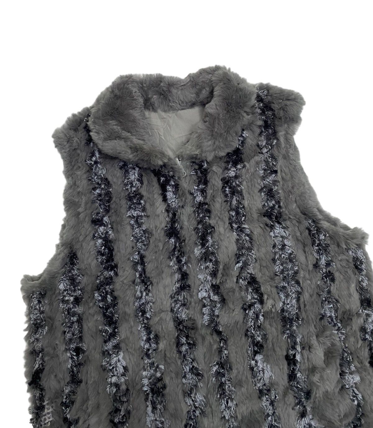 If Six Was Nine 🔥JAPANESE AVANT GARDE SAGA FOX FUR SLEEVELESS VEST JACKET Size US S / EU 44-46 / 1 - 3 Thumbnail