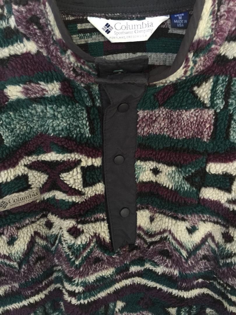 Columbia 🔥Vintage Columbia Usa Fleece Overprint Size US M / EU 48-50 / 2 - 7 Thumbnail