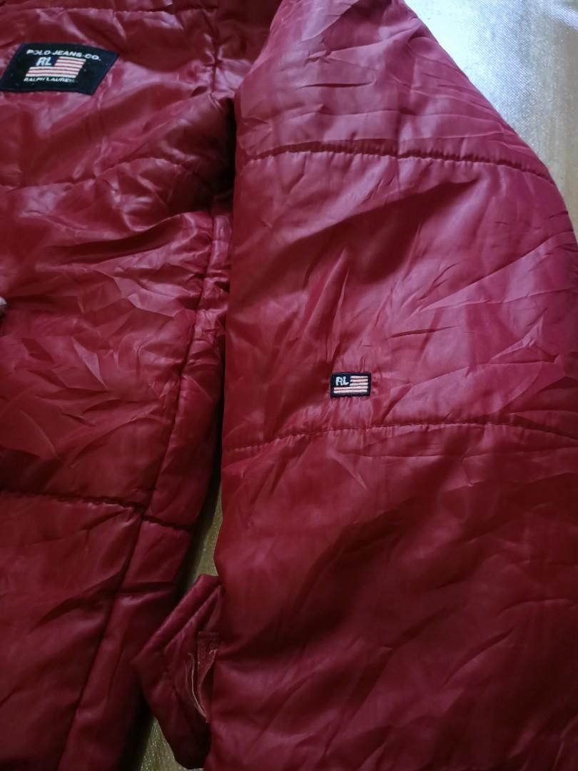 Polo Ralph Lauren × Ralph Lauren × Vintage Vintage polo Ralph Lauren red puffer jacket Size US L / EU 52-54 / 3 - 3 Thumbnail