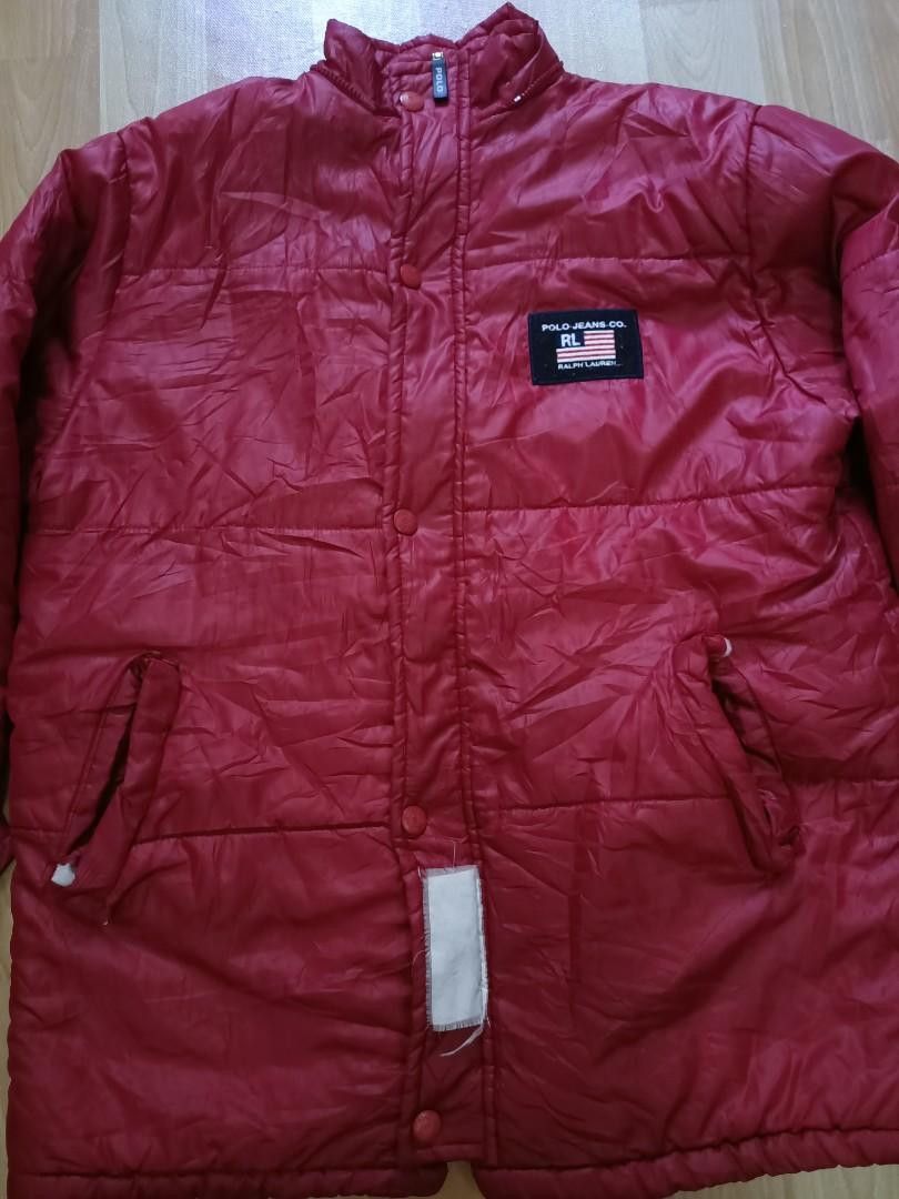 Polo Ralph Lauren × Ralph Lauren × Vintage Vintage polo Ralph Lauren red puffer jacket Size US L / EU 52-54 / 3 - 2 Thumbnail
