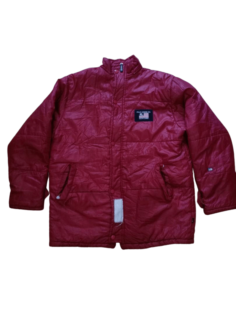 Polo Ralph Lauren × Ralph Lauren × Vintage Vintage polo Ralph Lauren red puffer jacket Size US L / EU 52-54 / 3 - 1 Thumbnail