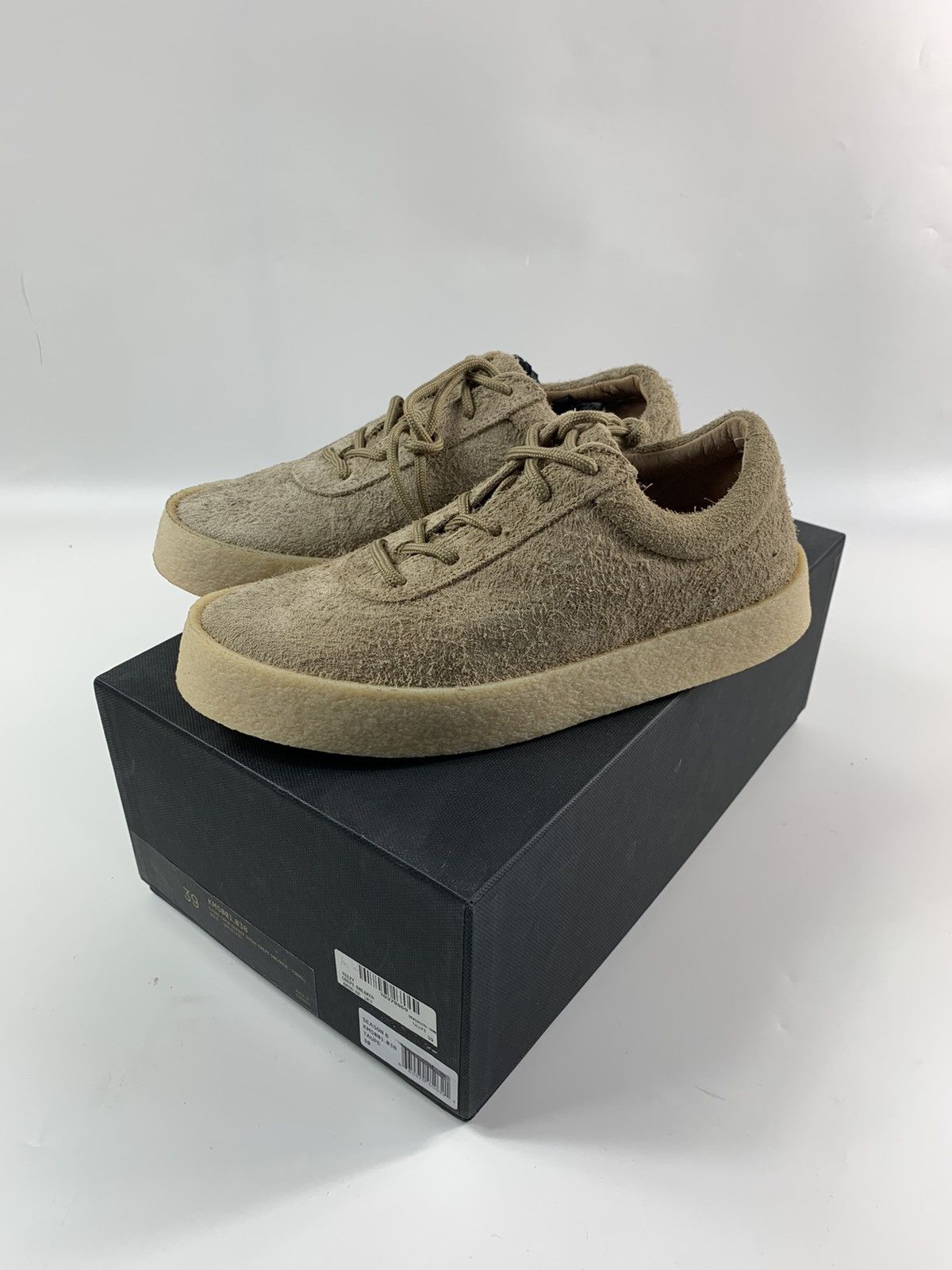 image of Yeezy Season 6 Crepe Sneakers in Taupe, Men's (Size 7)