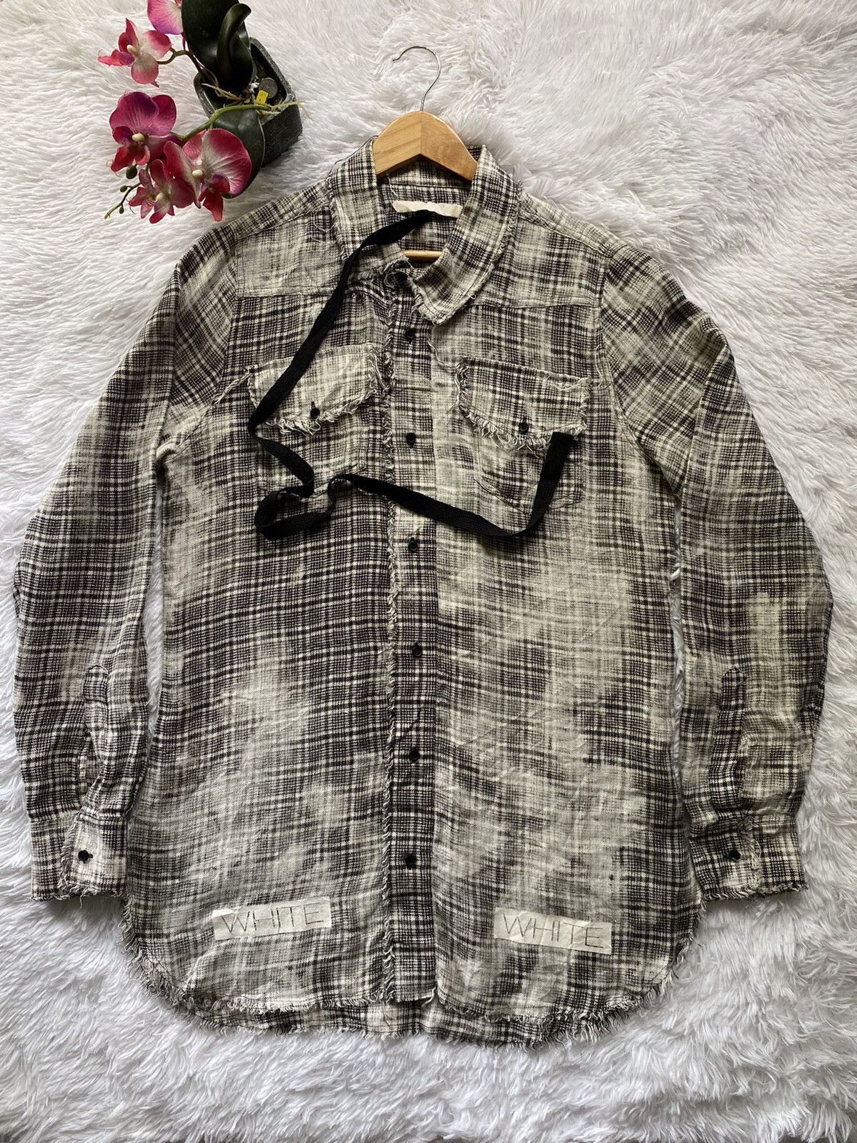 Off White Blue Collar 2016 Button Up tee