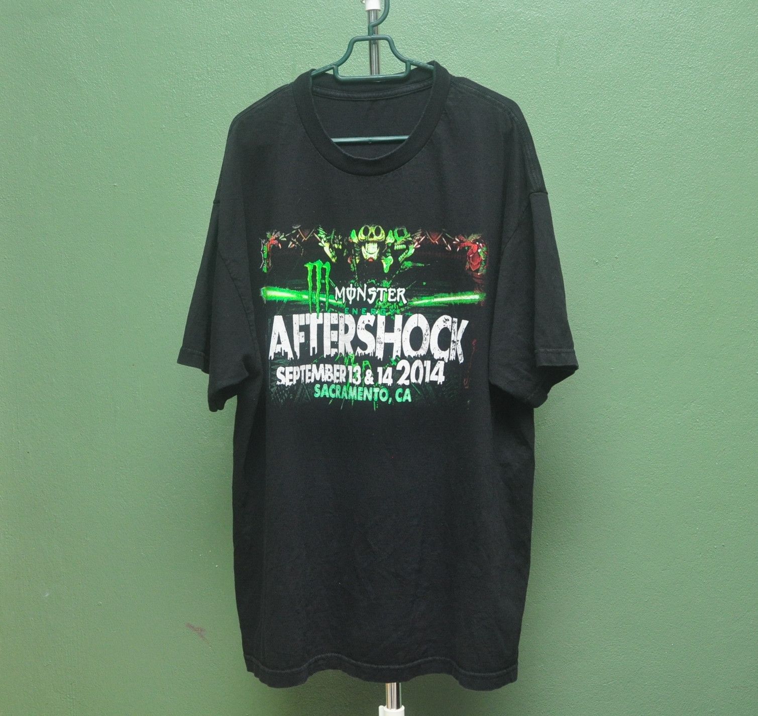 image of Band Tees Aftershock 2014 Monster Energy Shirt in Black, Men's (Size XL)
