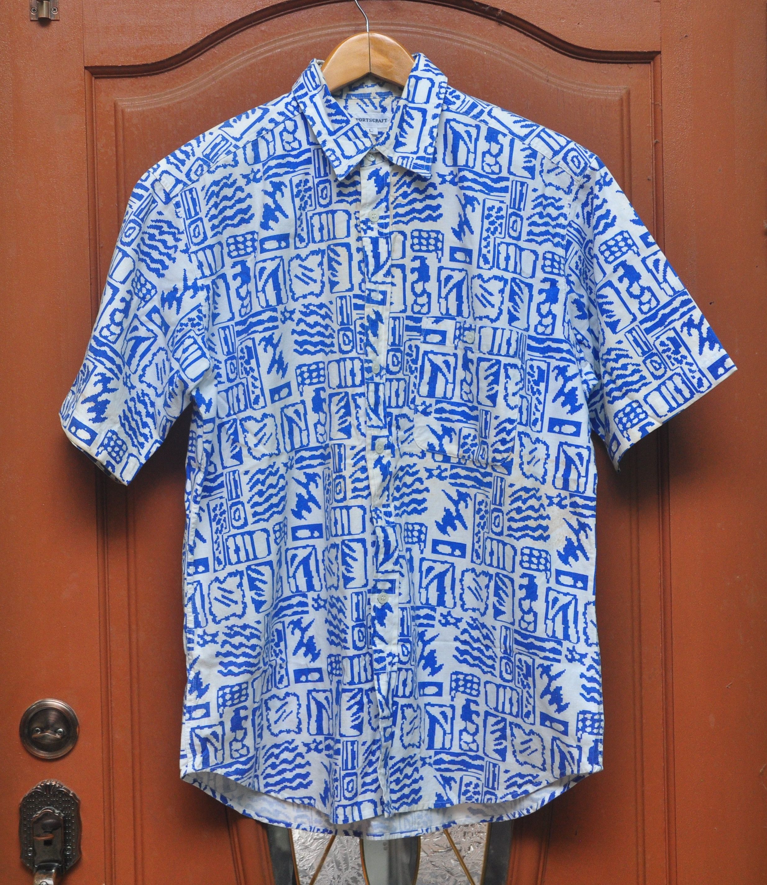 image of Vintage Nice Design Full Print Shirt / Hip Hop Swag Skate Rap Gift, Men's (Size Large)