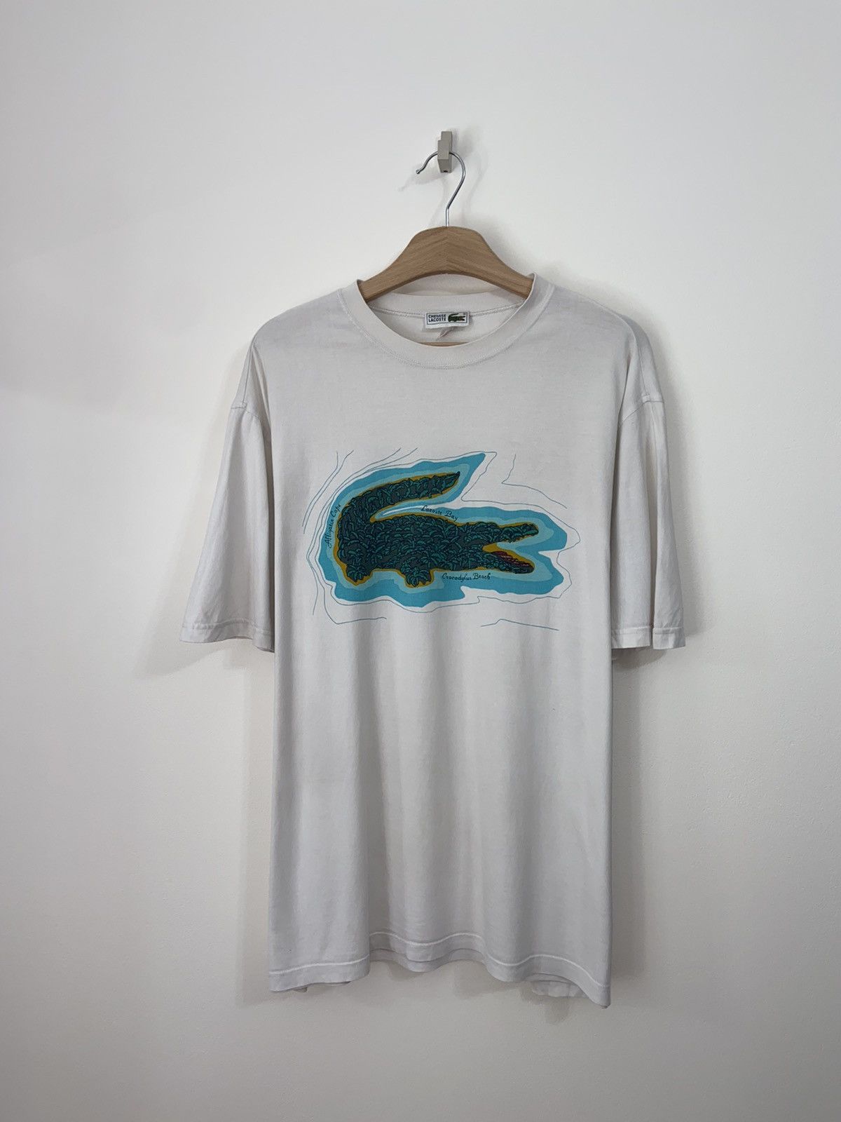 Lacoste Lacoste RARE vintage Shirt Big Logo Size US XL / EU 56 / 4 - 1 Thumbnail