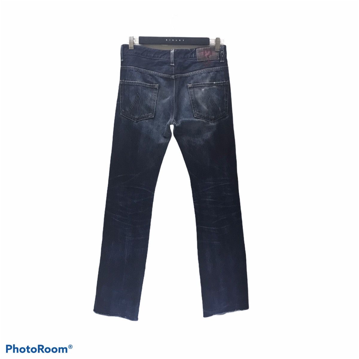 image of Mastermind Japan x Roen Mastermind Roen X Bobson Distressed Denim Jeans in Indigo Blue (Size 30)