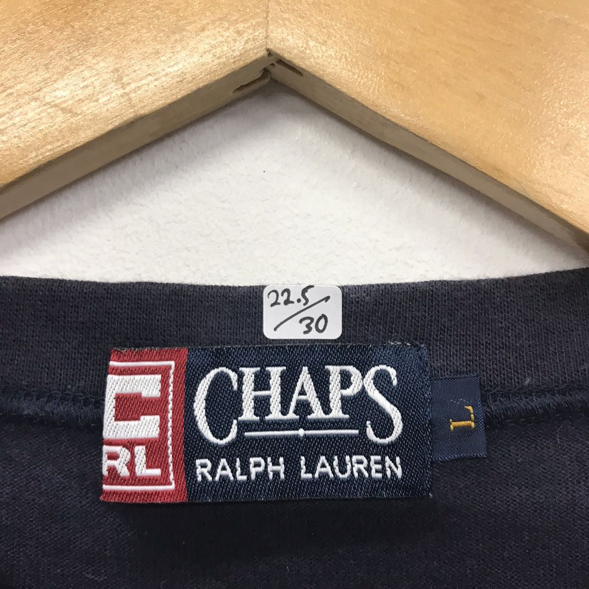 Chaps Ralph Lauren × Designer × Vintage Rare!! Vintage Chaps Ralph Lauren Spellout Tee Size US L / EU 52-54 / 3 - 10 Thumbnail