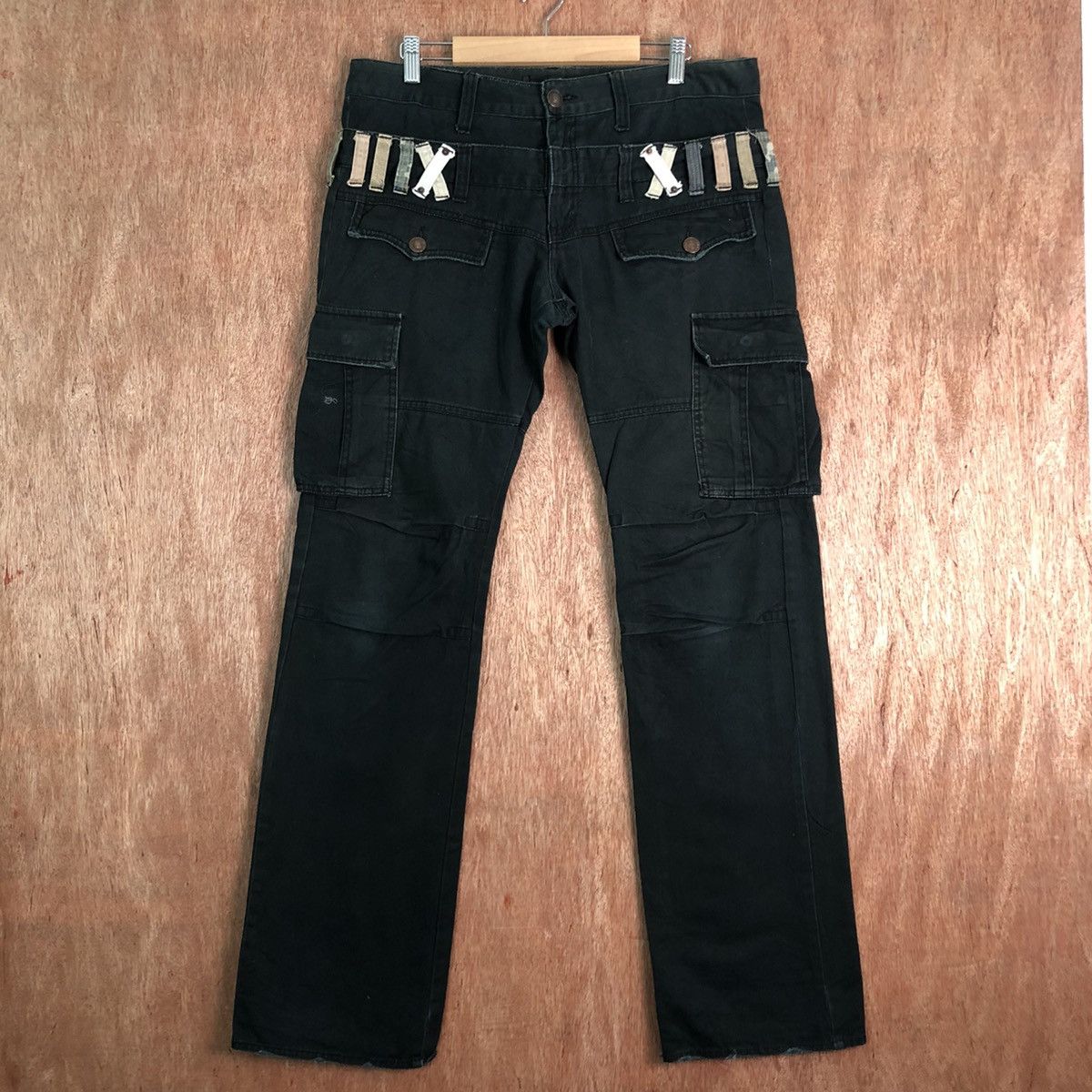 Pelle Pelle Vintage Distressed Baggy Wide Carpenter Denim