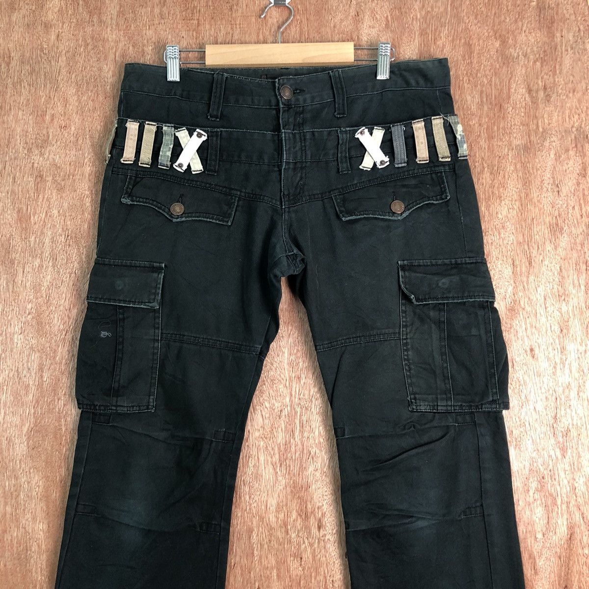 Japanese Brand Dominate Handcrafted Double Waist Cargo Pants #c286DLAL Size US 34 / EU 50 - 2 Thumbnail