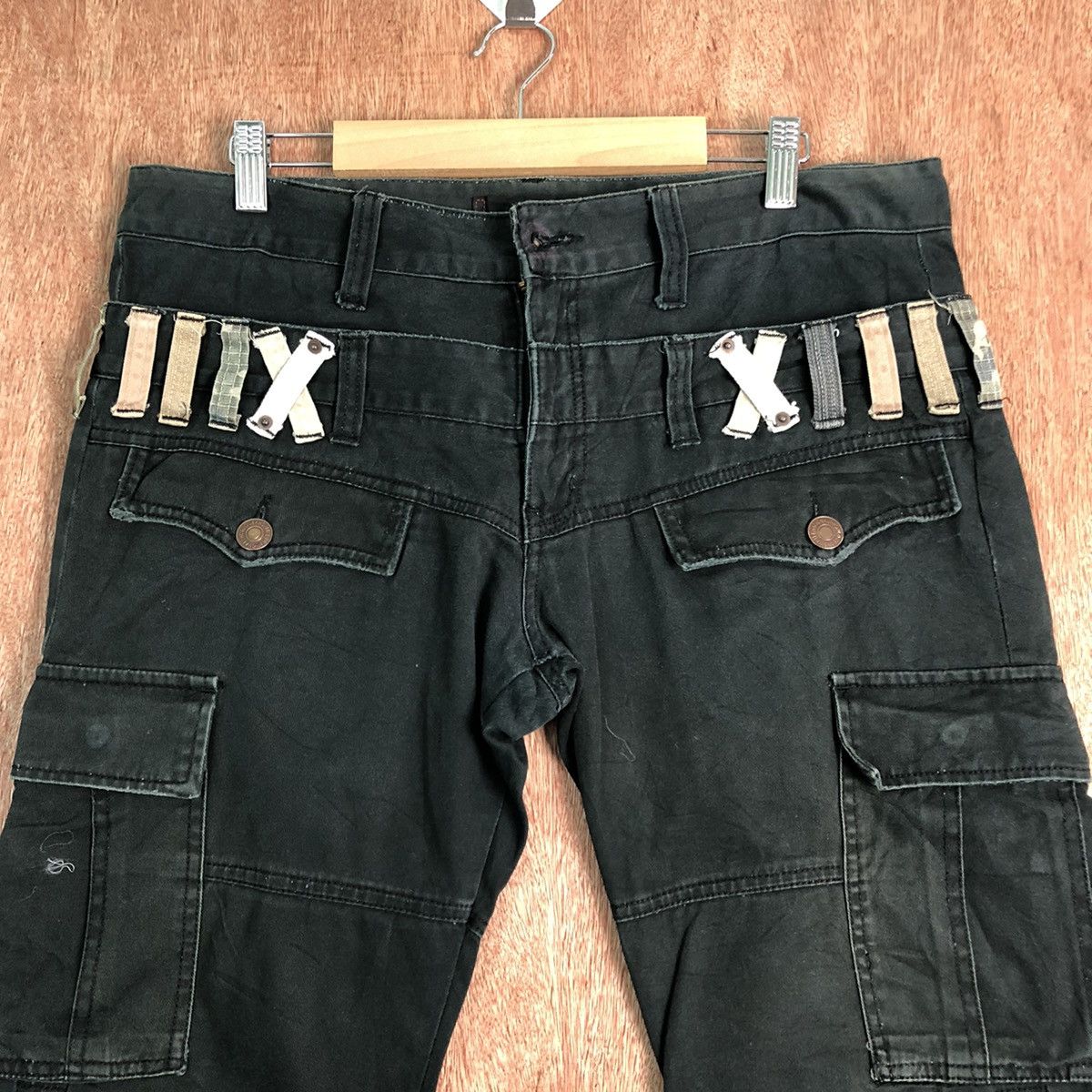 Japanese Brand Dominate Handcrafted Double Waist Cargo Pants #c286DLAL Size US 34 / EU 50 - 7 Thumbnail