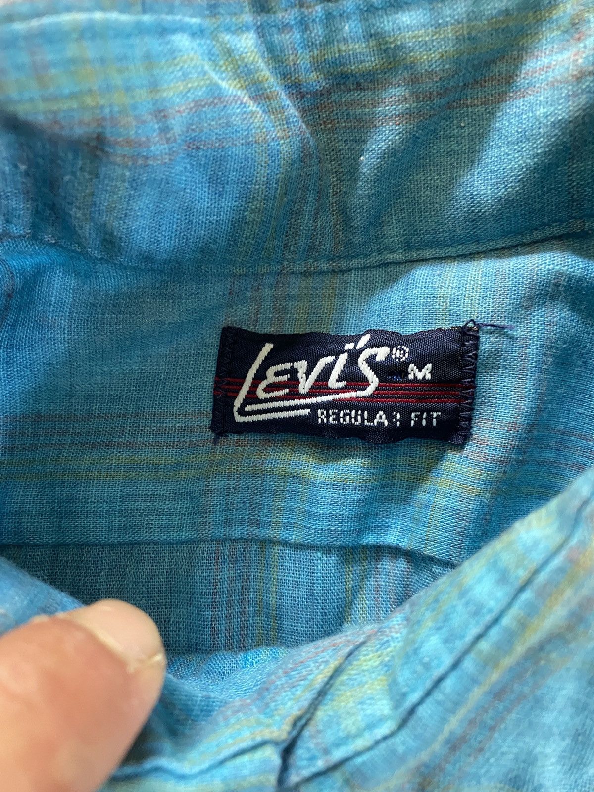 Levi's Vintage 80’s Levi’s Faded Plaid Long Sleeve Button Up Size US M / EU 48-50 / 2 - 5 Thumbnail