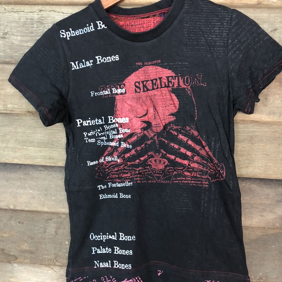 Japanese Brand H.Anarchyism The Skeleton Skulls punk band T-Shirt #6856DL Size S / US 4 / IT 40 - 4 Thumbnail