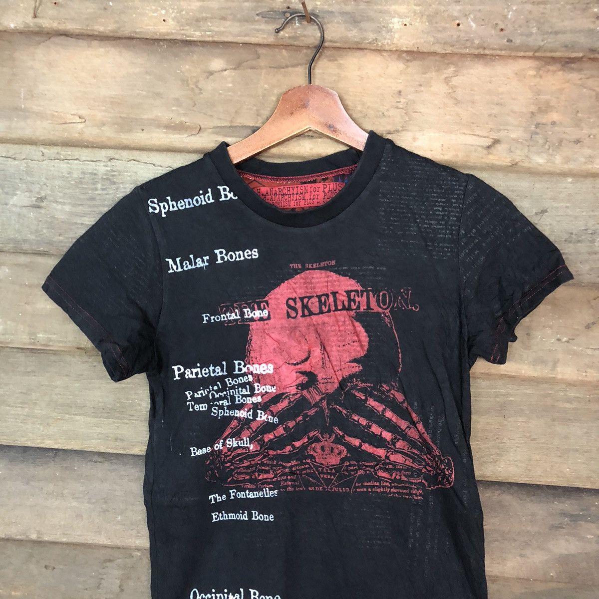 Japanese Brand H.Anarchyism The Skeleton Skulls punk band T-Shirt #6856DL Size S / US 4 / IT 40 - 2 Thumbnail