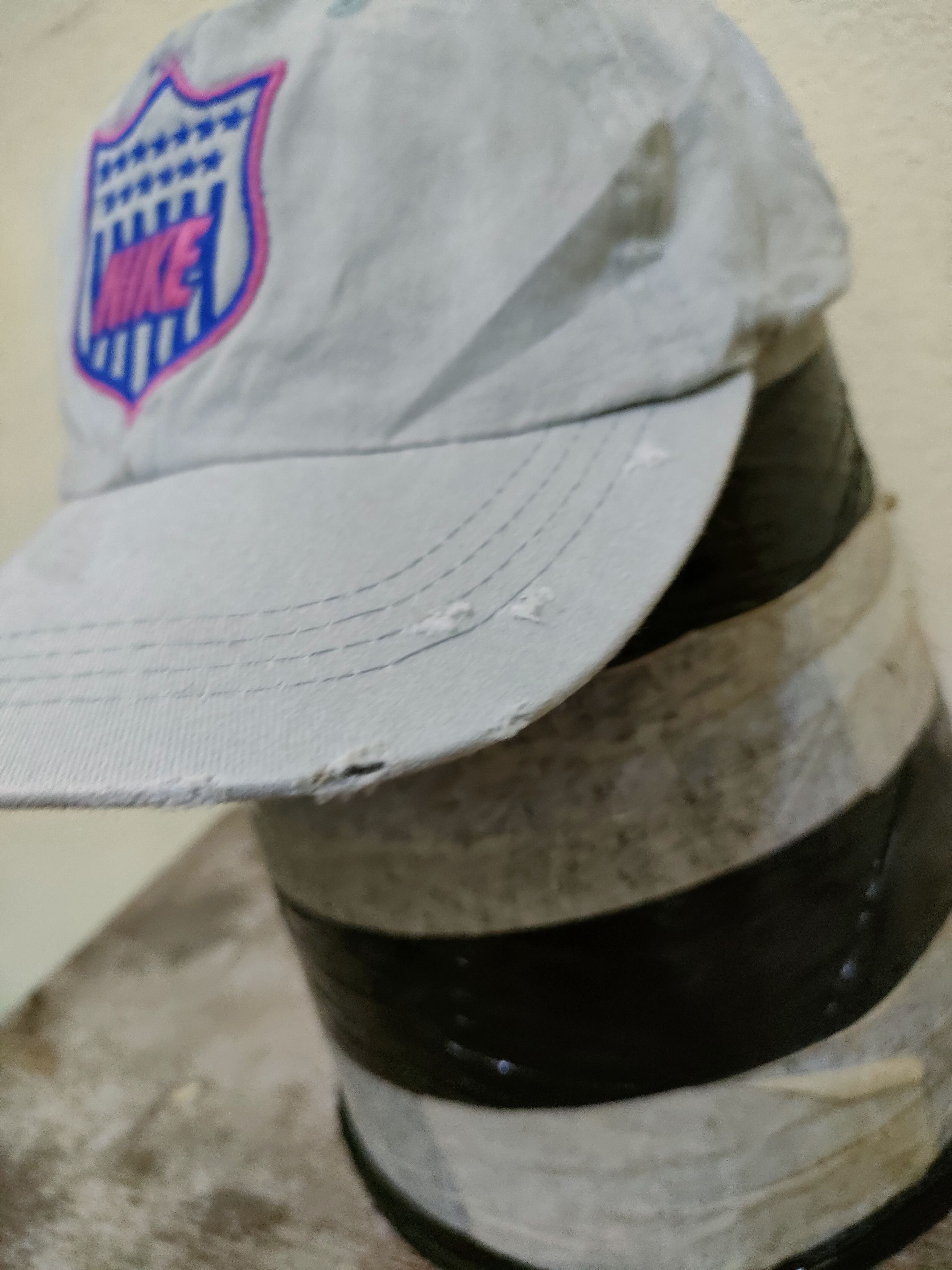 Nike × Vintage Vintage Distressed Nike Hat Cap Size ONE SIZE - 4 Thumbnail