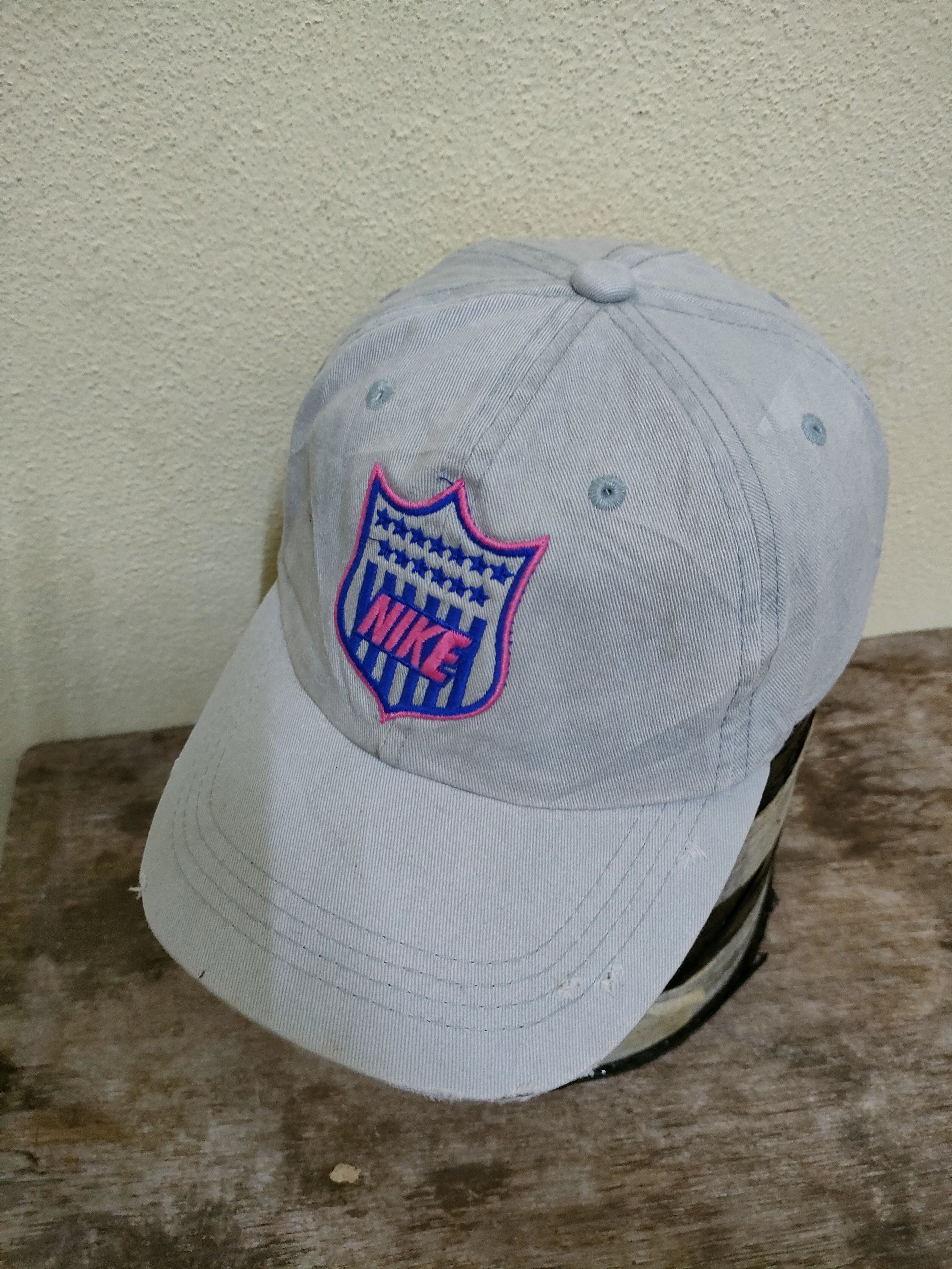 Nike × Vintage Vintage Distressed Nike Hat Cap Size ONE SIZE - 1 Thumbnail