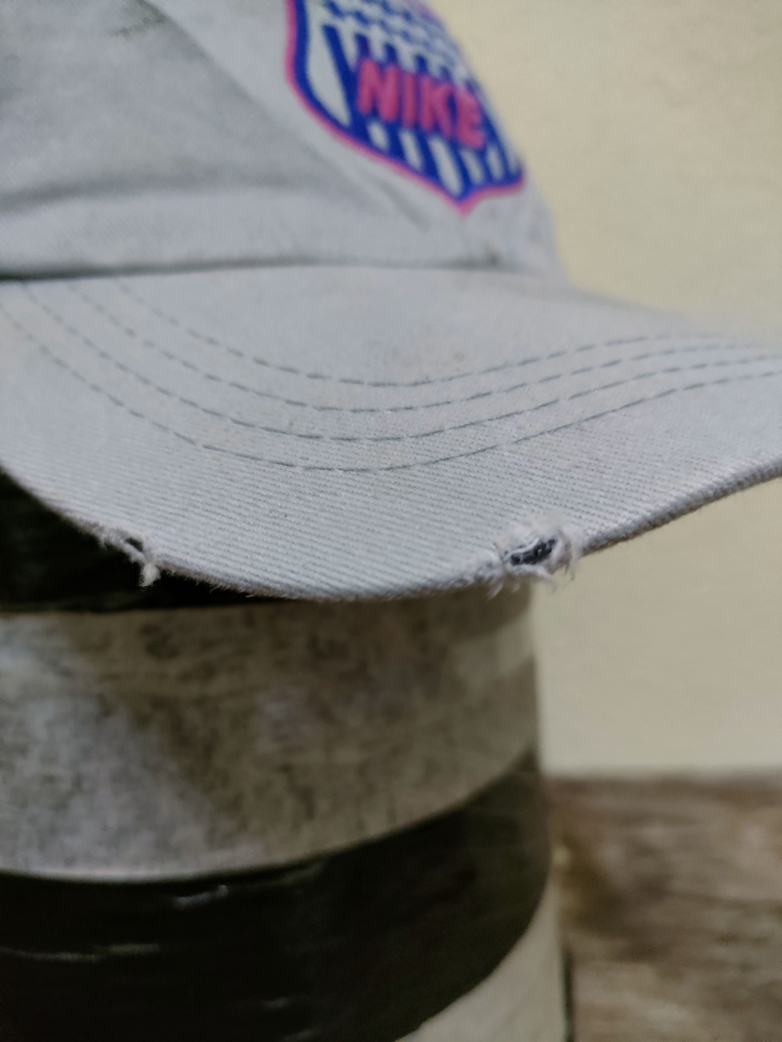 Nike × Vintage Vintage Distressed Nike Hat Cap Size ONE SIZE - 3 Thumbnail