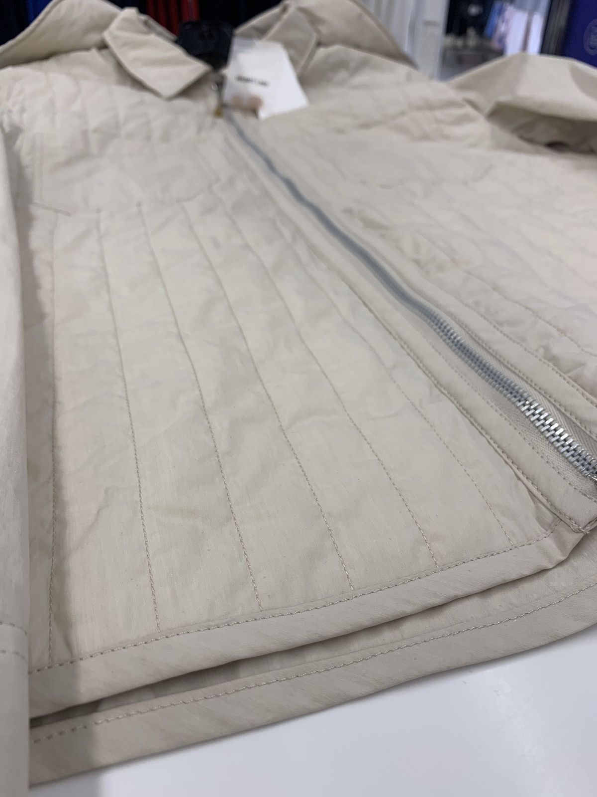 Helmut Lang Quilted Zip Up Jacket in Moonlight Size US XS / EU 42 / 0 - 8 Thumbnail