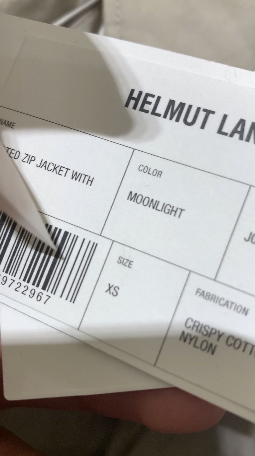 Helmut Lang Quilted Zip Up Jacket in Moonlight Size US XS / EU 42 / 0 - 15 Thumbnail