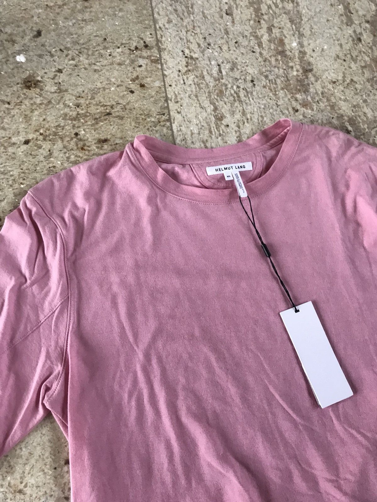 Helmut Lang Pink Elbow Cut Tee, SS Size US XS / EU 42 / 0 - 4 Thumbnail