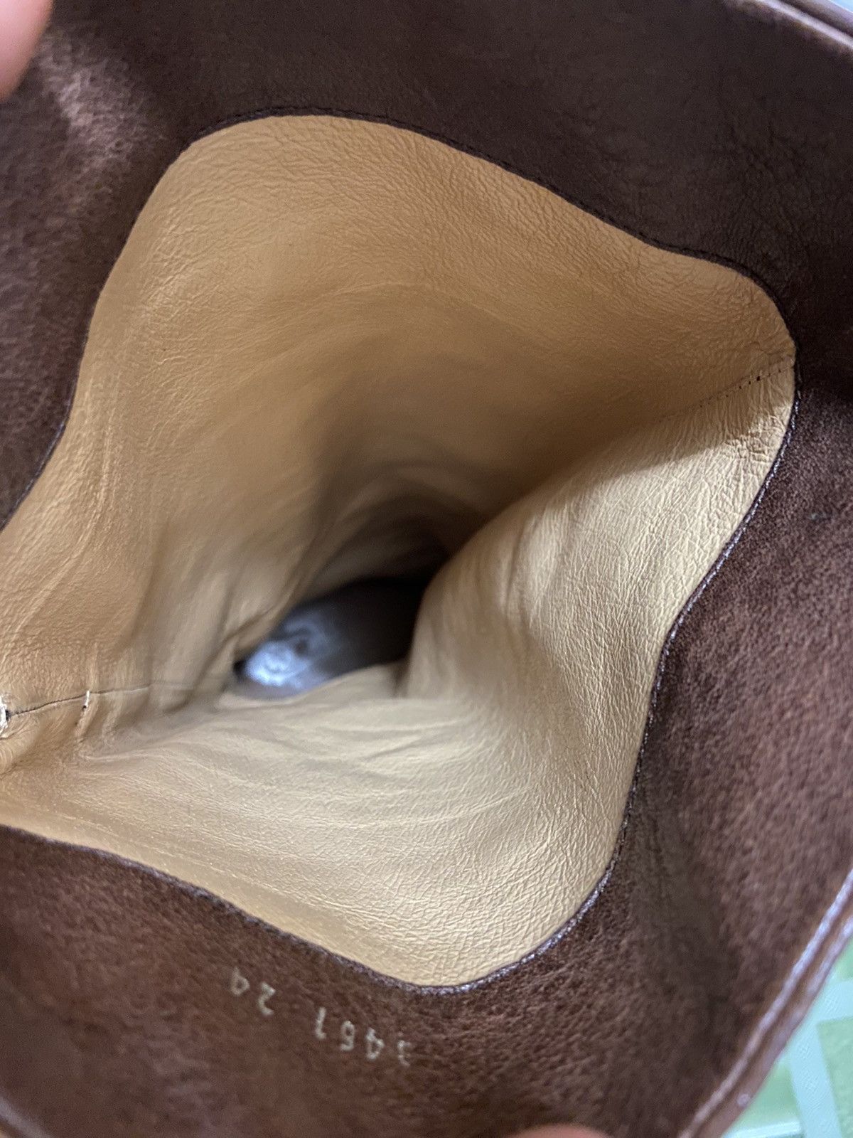 Issey Miyake × Tsumori Chisato Tsumori Chisato Walk Brown Leather Heel Boots Size 9" US Size US 9 / IT 39 - 12 Thumbnail