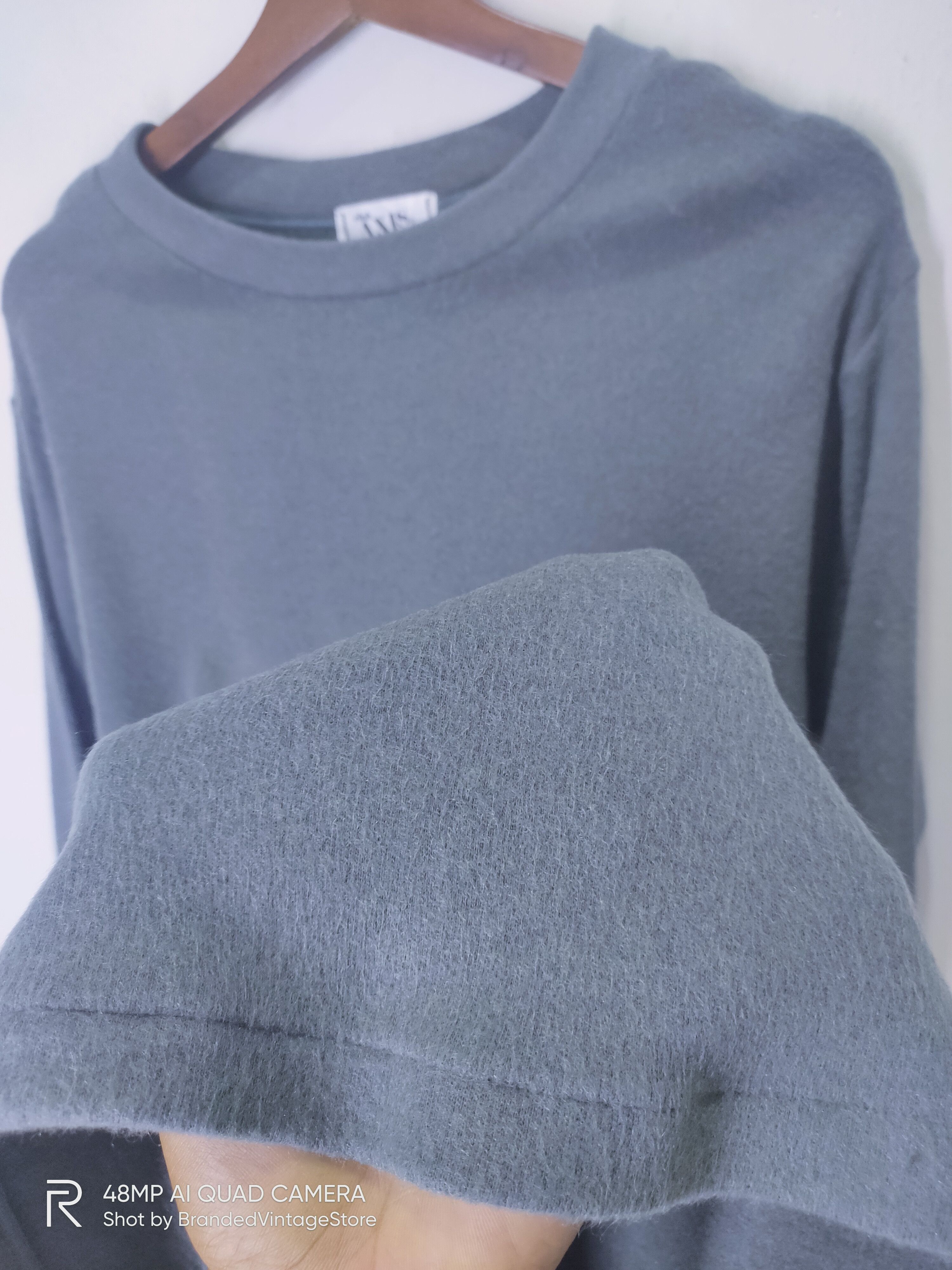 American Stitch × Vintage Vintage CLUB AXIS Fleece Plain Stretch Slim Fit Sweatshirt Size US M / EU 48-50 / 2 - 5 Thumbnail