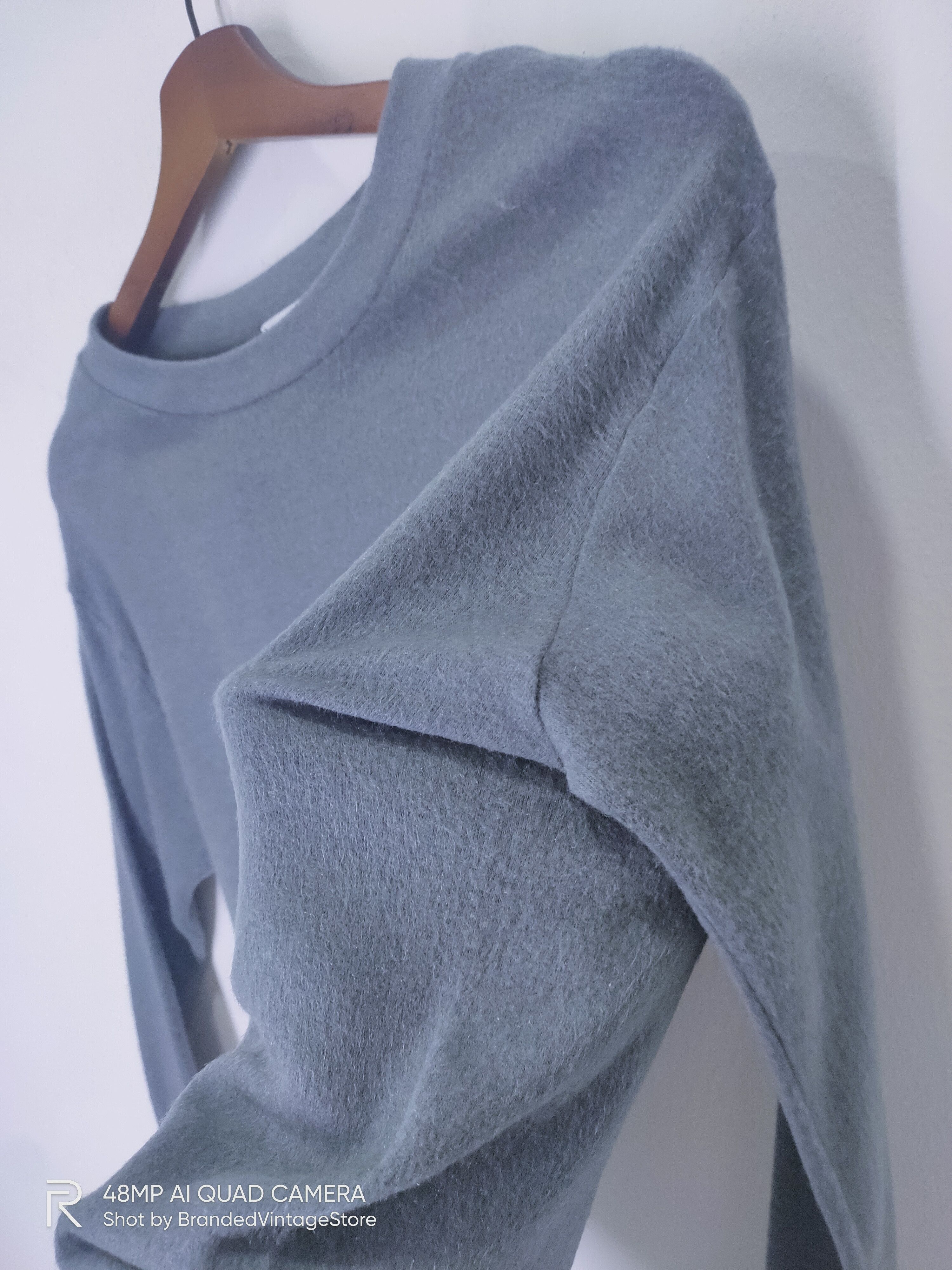 American Stitch × Vintage Vintage CLUB AXIS Fleece Plain Stretch Slim Fit Sweatshirt Size US M / EU 48-50 / 2 - 3 Thumbnail