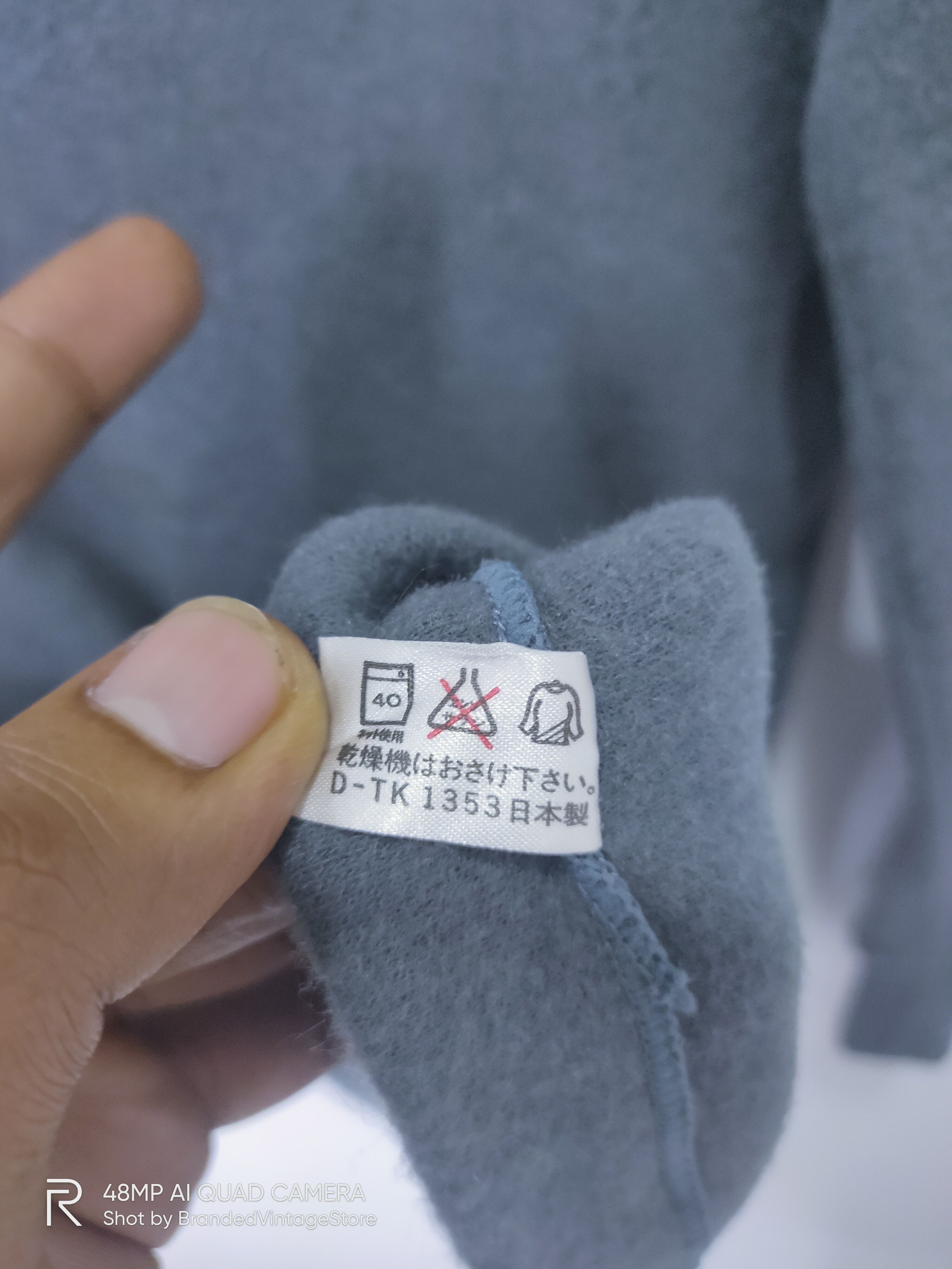 American Stitch × Vintage Vintage CLUB AXIS Fleece Plain Stretch Slim Fit Sweatshirt Size US M / EU 48-50 / 2 - 9 Thumbnail