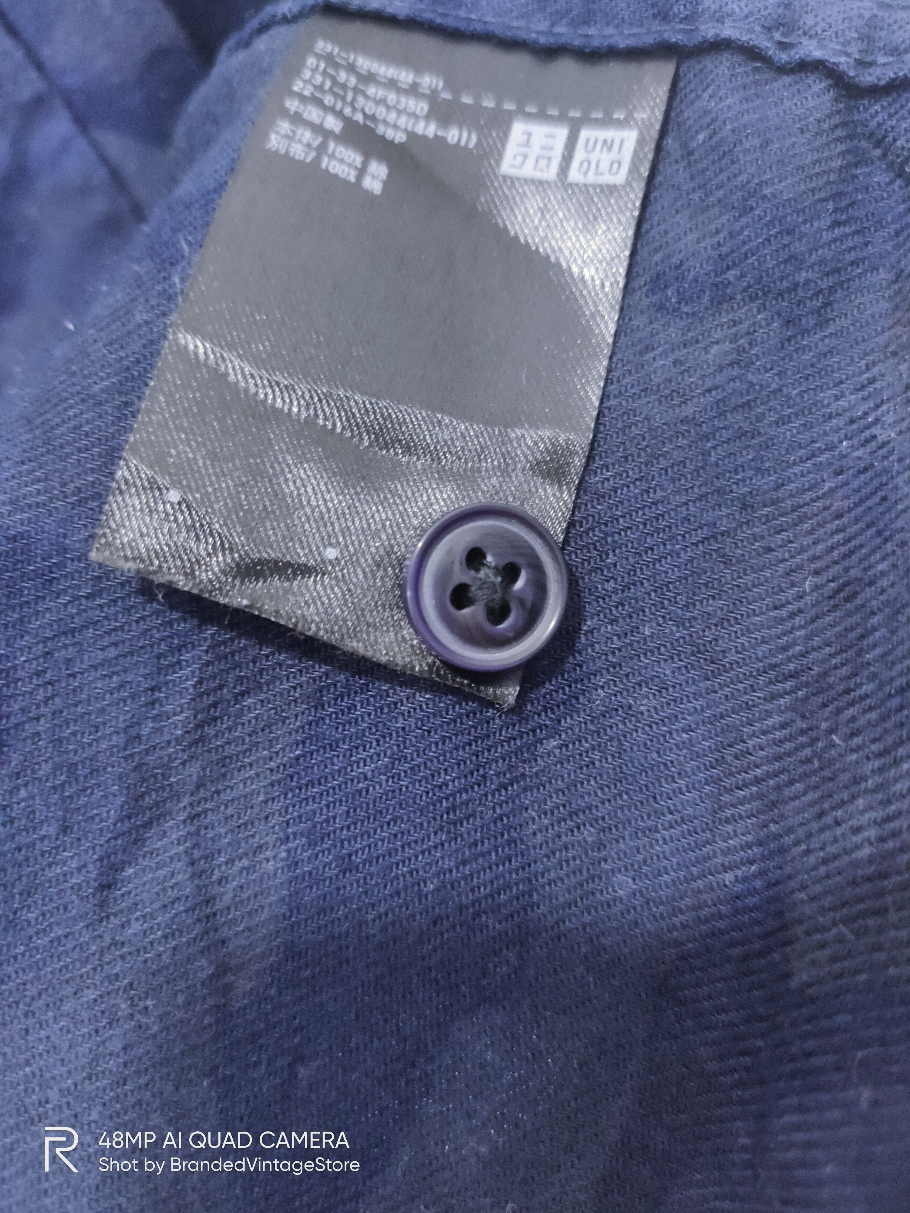 Japanese Brand × Uniqlo UNIQLO Dark Camo Fullprinted Pocket Casual Flannel Jacket Size US M / EU 48-50 / 2 - 12 Thumbnail