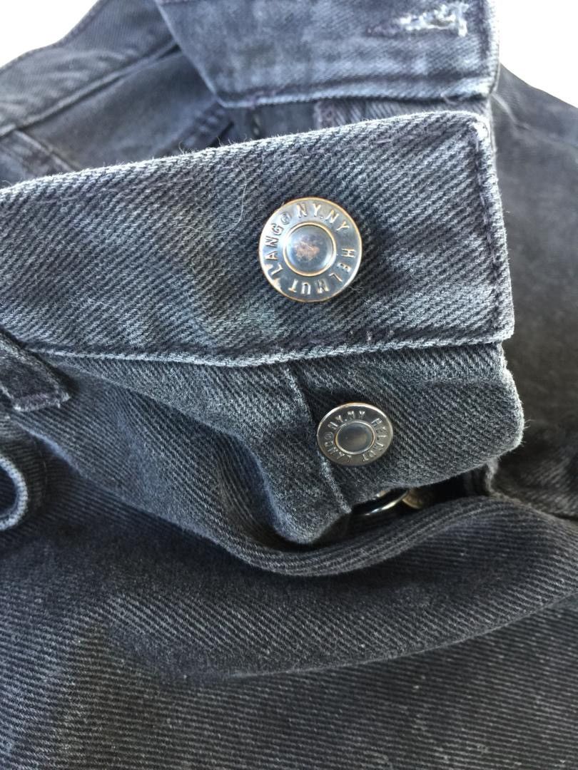 Other 💥Rare💥Vintage Helmut Lang Tyre Print Black Denim Size 30" / US 8 / IT 44 - 8 Thumbnail