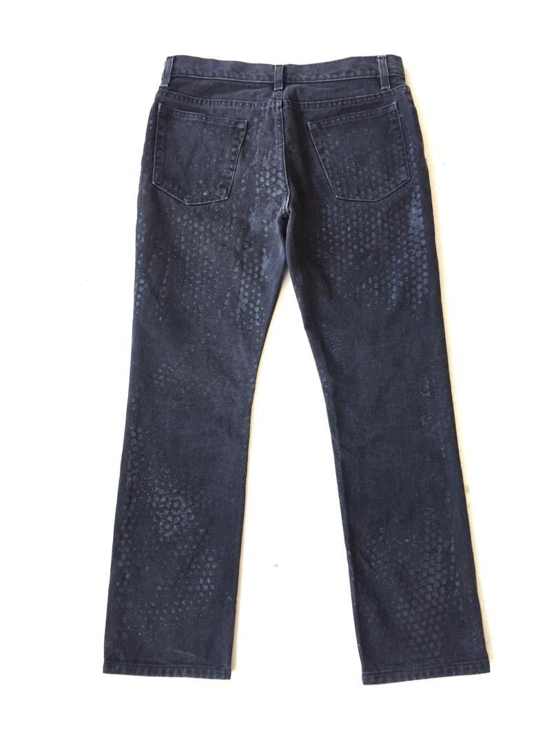 Other 💥Rare💥Vintage Helmut Lang Tyre Print Black Denim Size 30" / US 8 / IT 44 - 3 Thumbnail