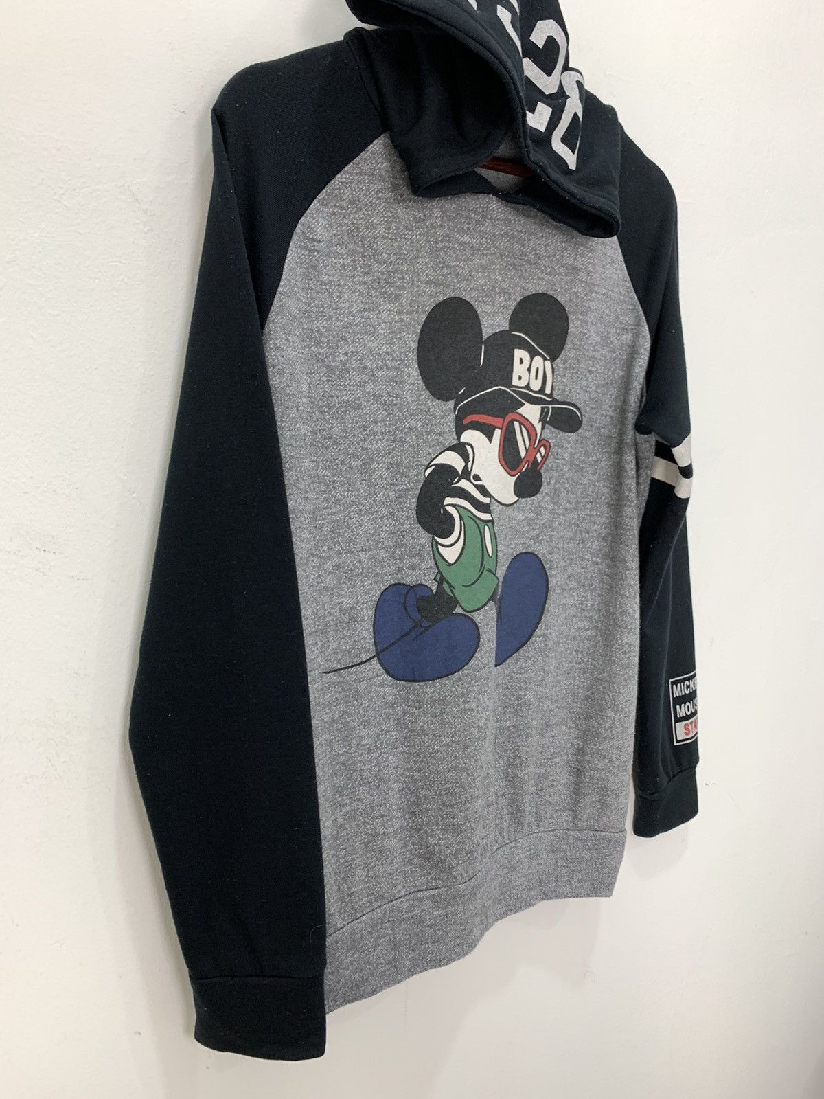 Disney × Japanese Brand × Mickey Mouse DISNEY MICKEY MOUSE Biglogo Raglan Sweatshirt Hoodie Jacket Size US M / EU 48-50 / 2 - 7 Thumbnail