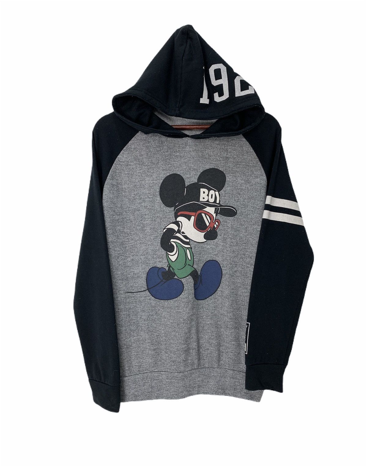 Disney × Japanese Brand × Mickey Mouse DISNEY MICKEY MOUSE Biglogo Raglan Sweatshirt Hoodie Jacket Size US M / EU 48-50 / 2 - 3 Thumbnail